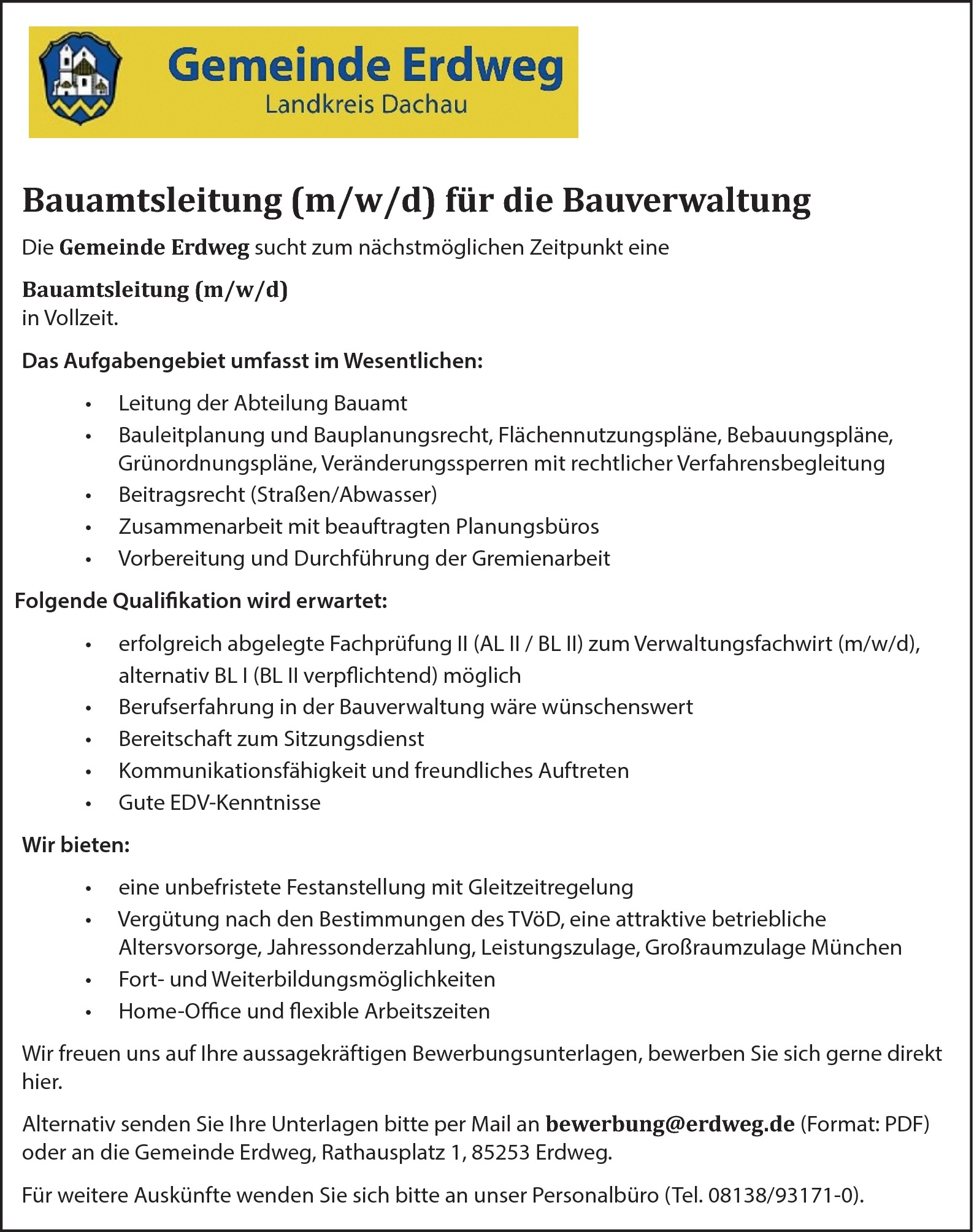 Verwaltungsfachwirt (m/w/d)