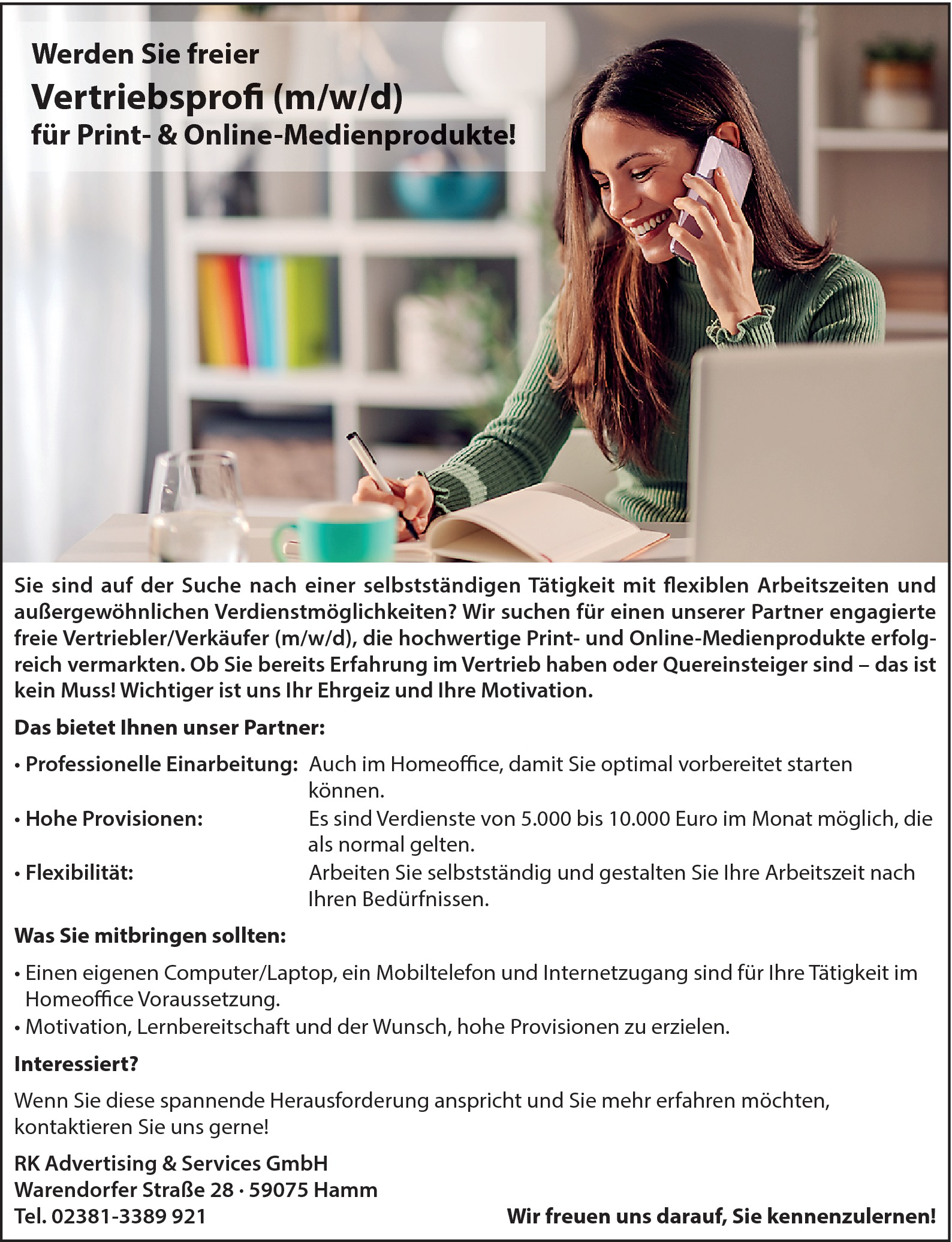 Vertriebsfachfrau (m/w/d)