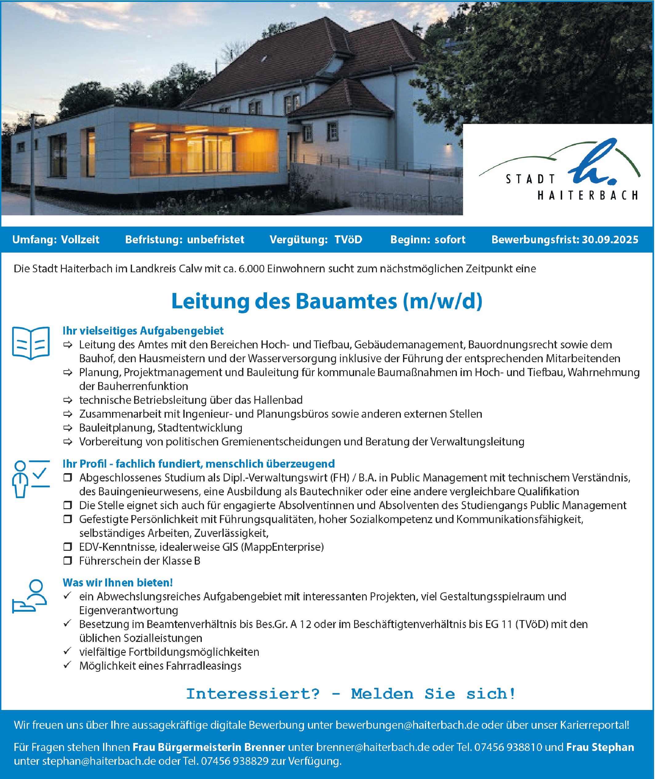 Bauamtsleiter (m/w/d) 