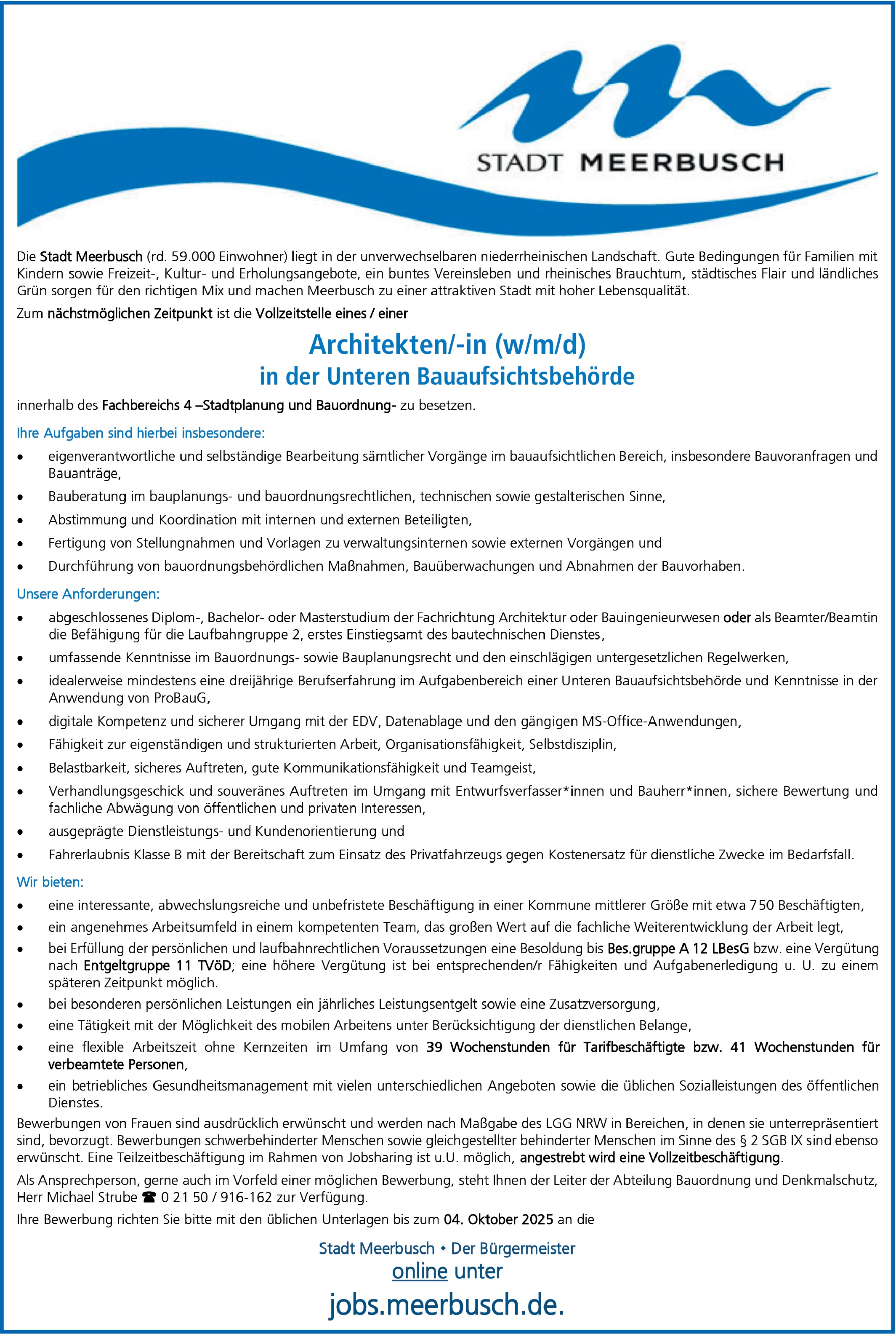 Architekt (m/w/d)