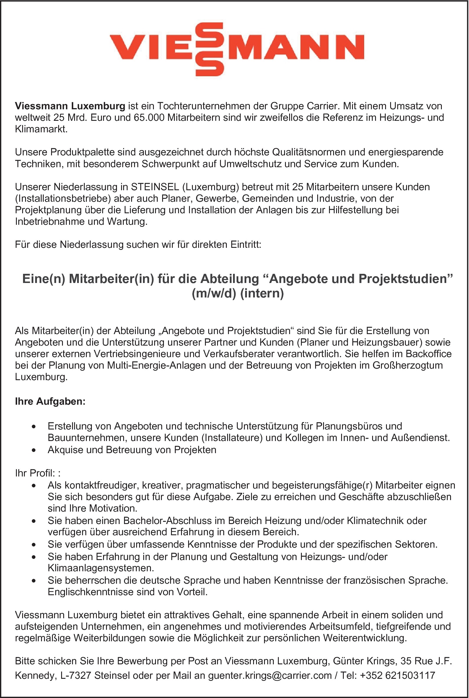 Projektingenieur m/w/d