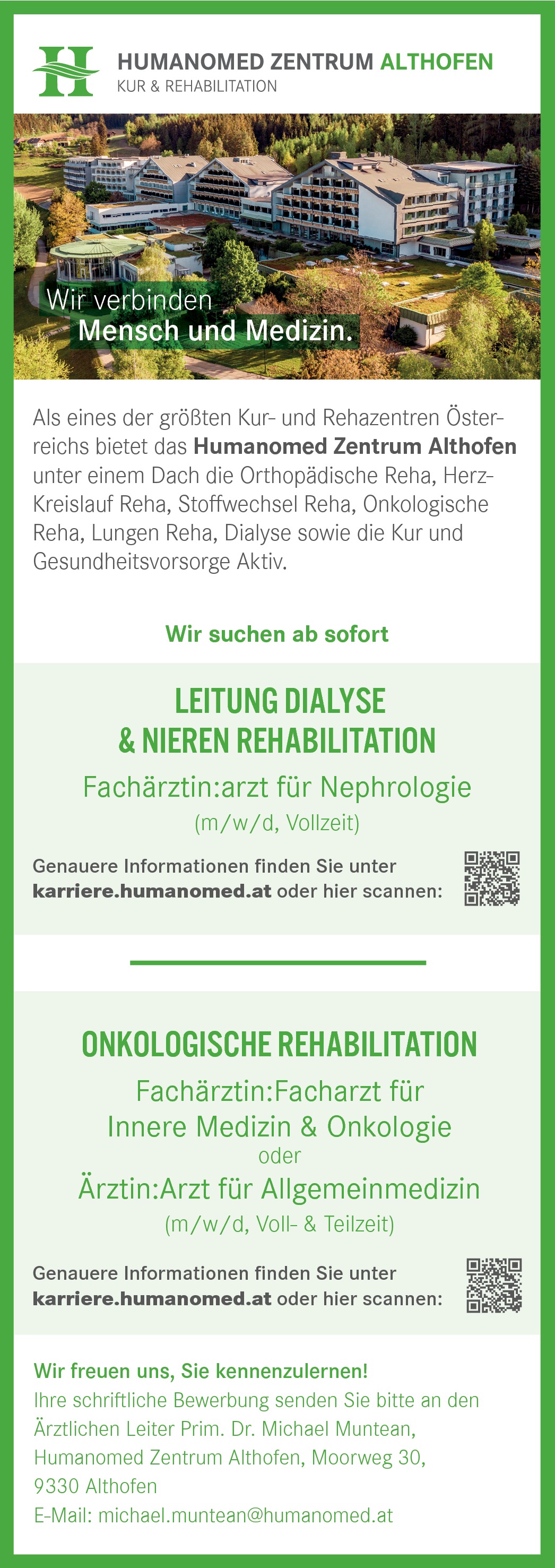 Facharzt m/w/d Nephrologie