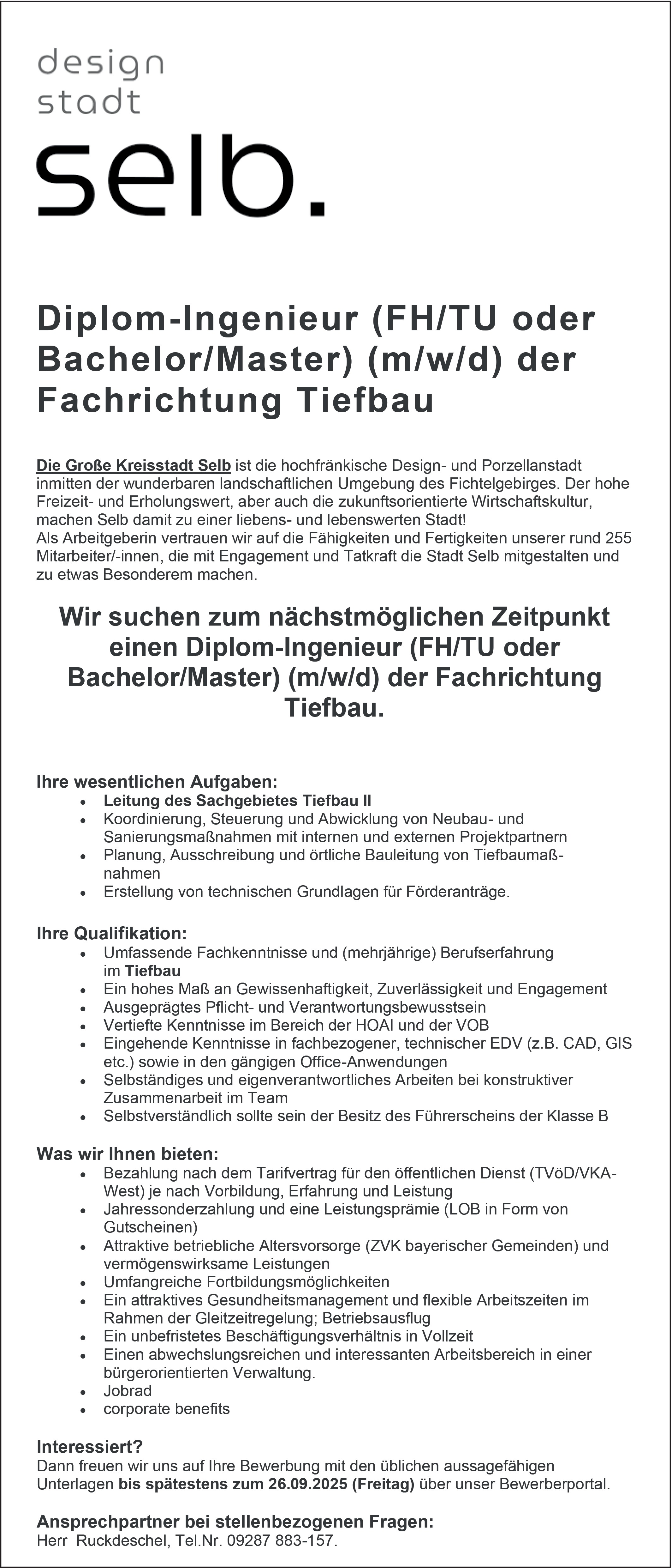 Tiefbauingenieur m/w/d