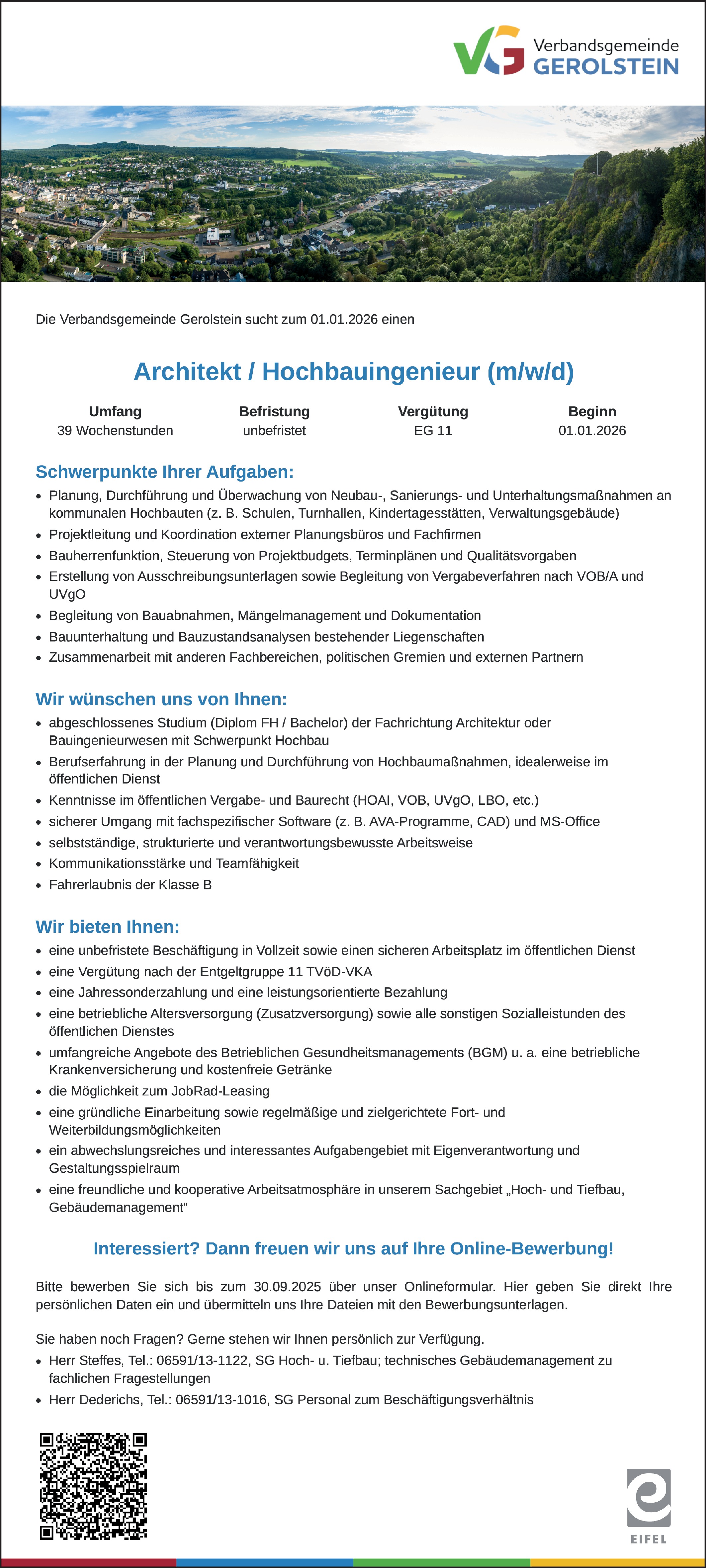 Bauingenieur/in Hochbau öffentlicher Dienst