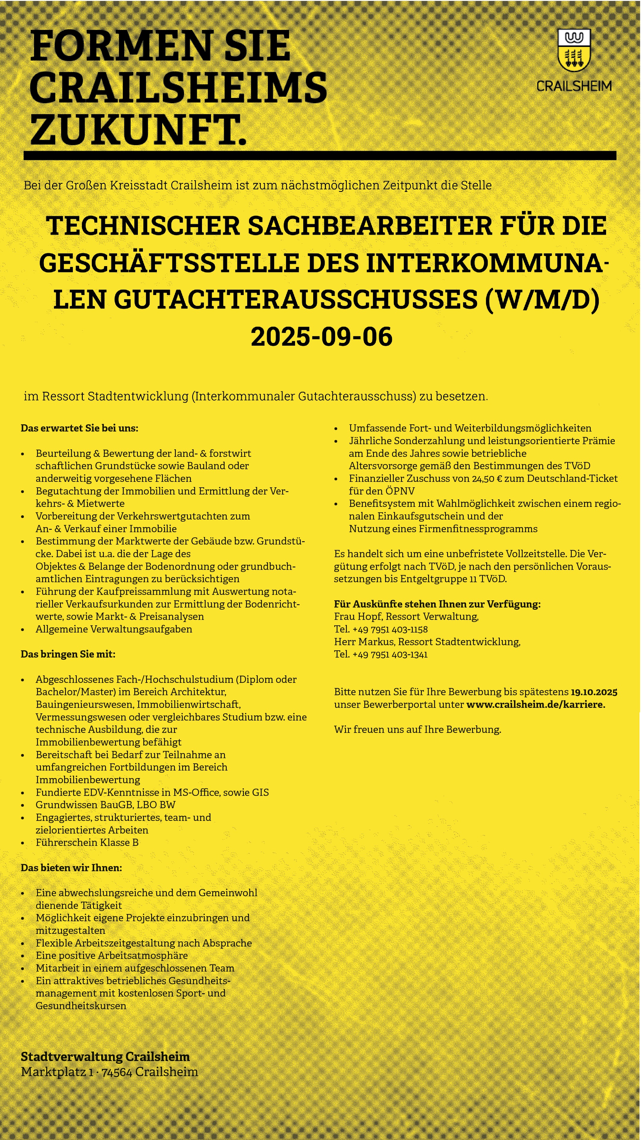Technischer Sachbearbeiter / Bauingenieur (m/w/d)