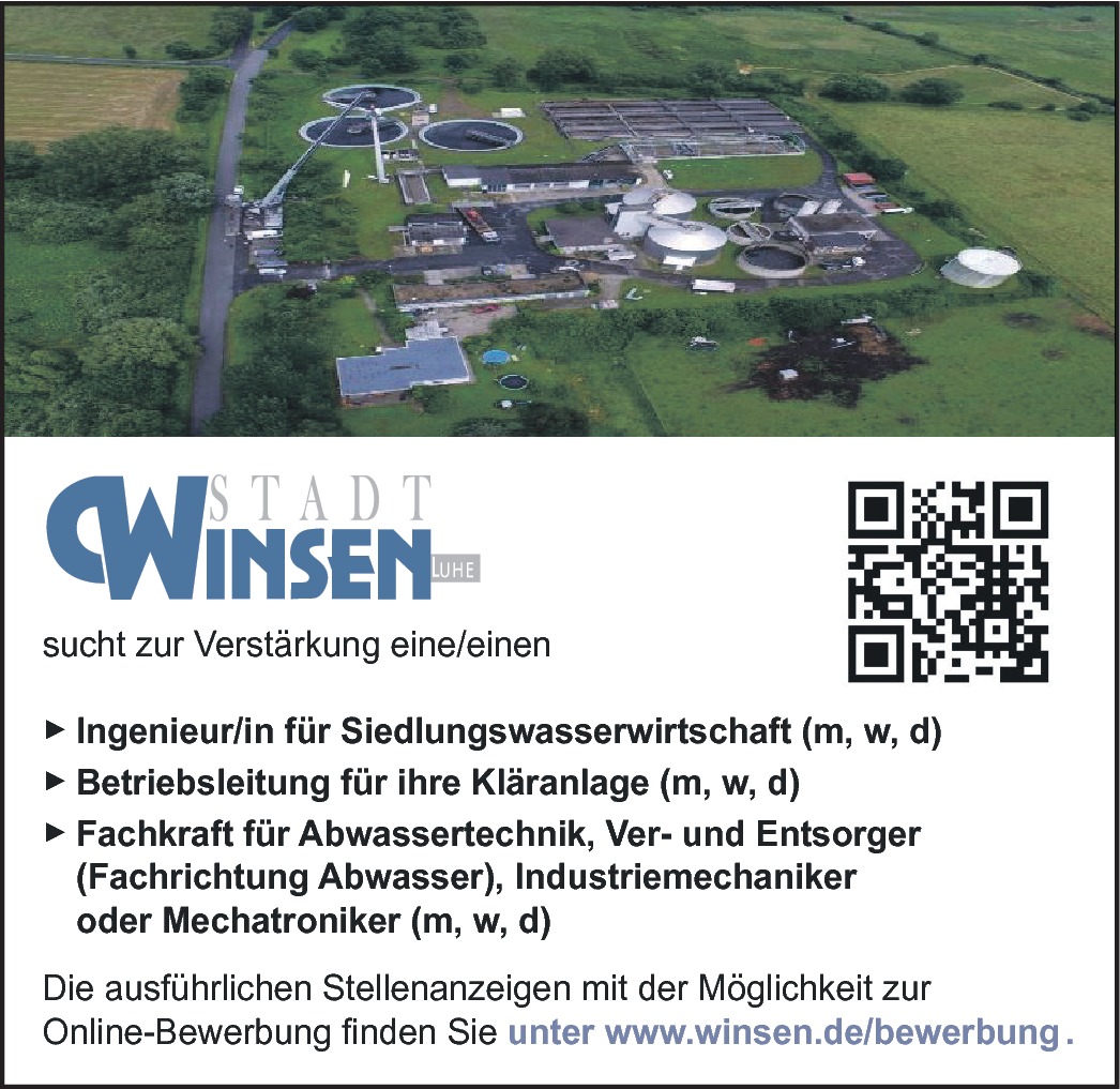 Ingenieur Siedlungswasserwirtschaft m/w/d