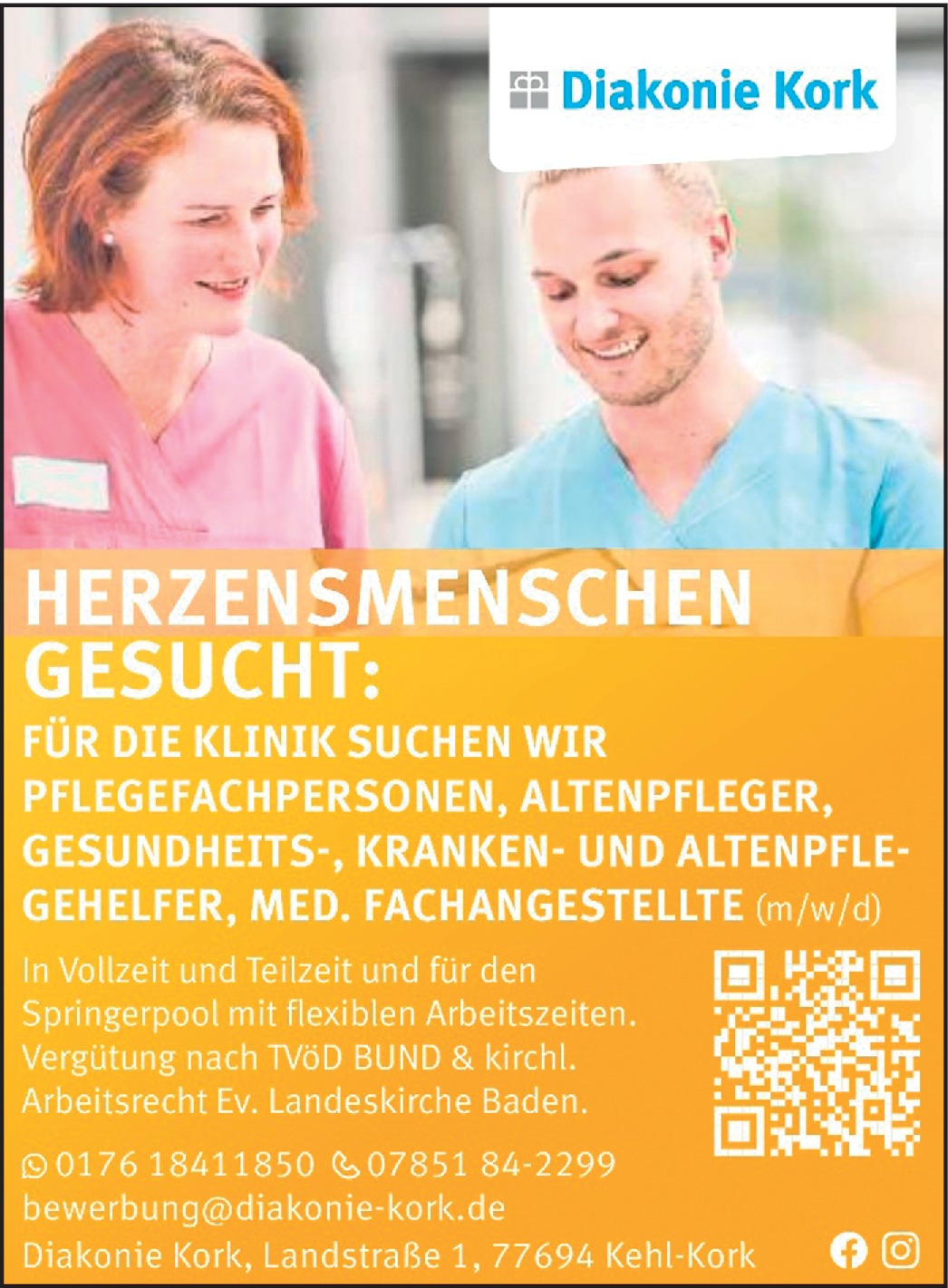 Pflegefachkräfte (m/w/d)