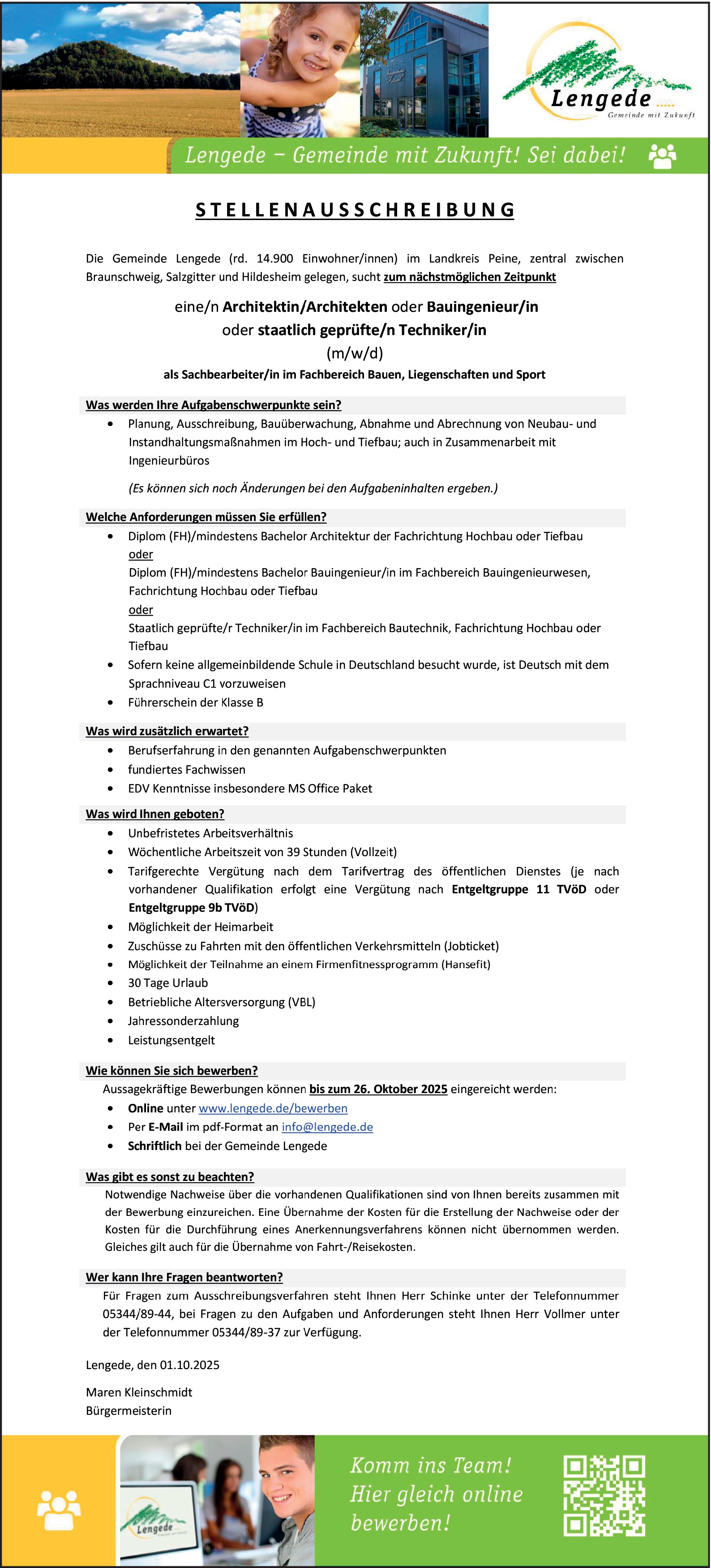 Architekt / Bauingenieur / Bautechniker (m/w/d)