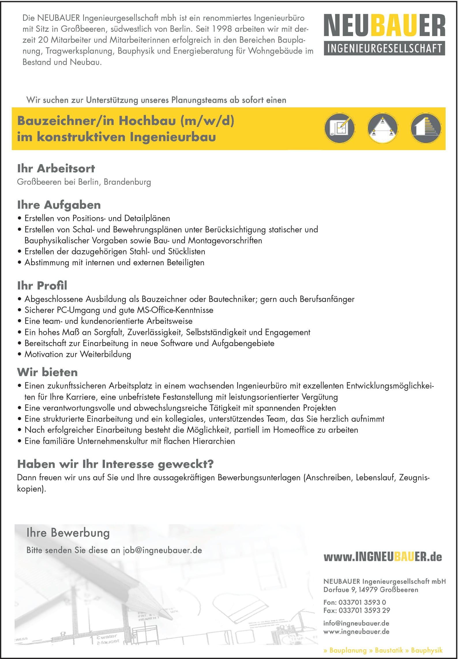 Bautechniker (m/w/d)