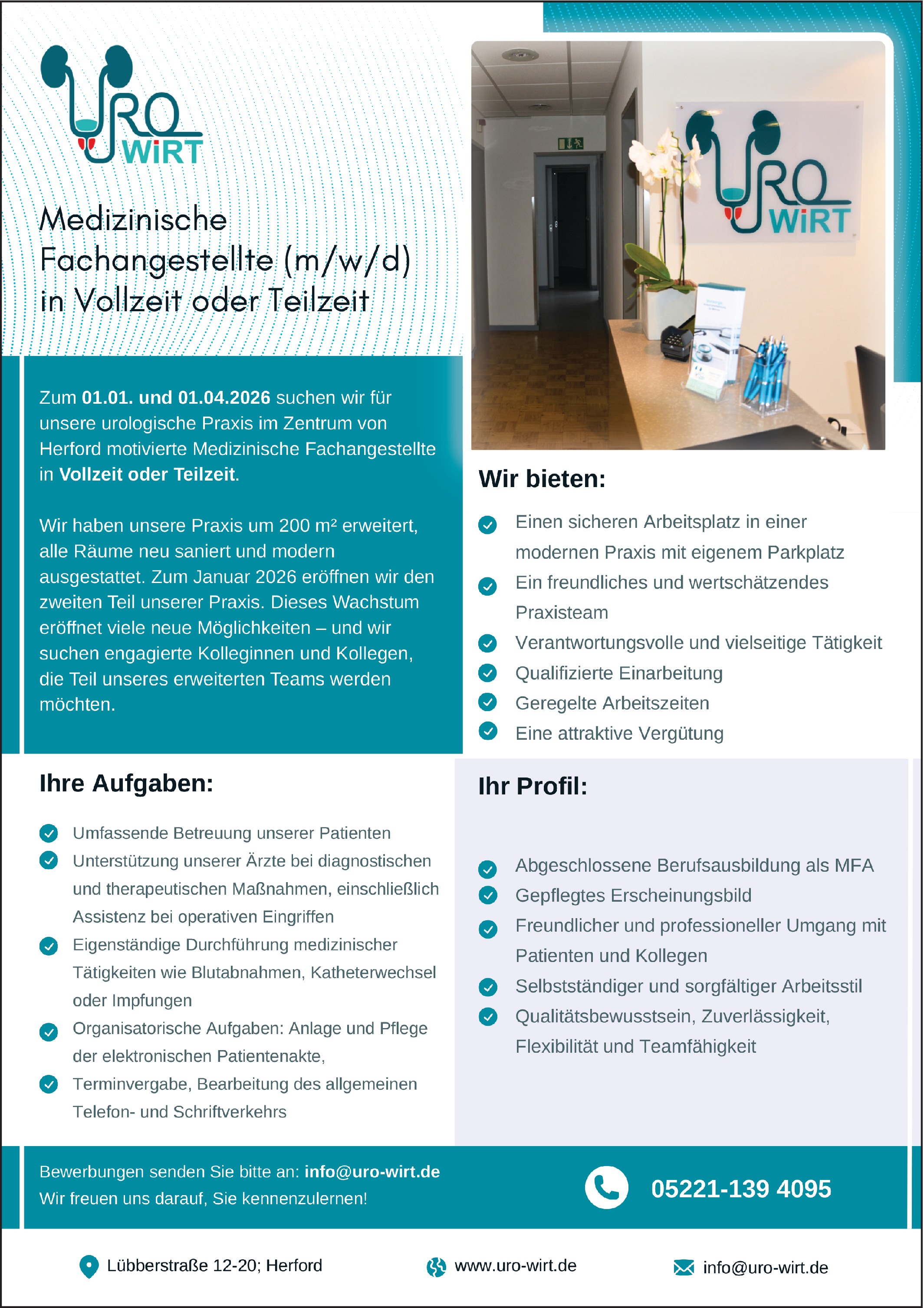 Medizinische Fachangestellte m/w/d