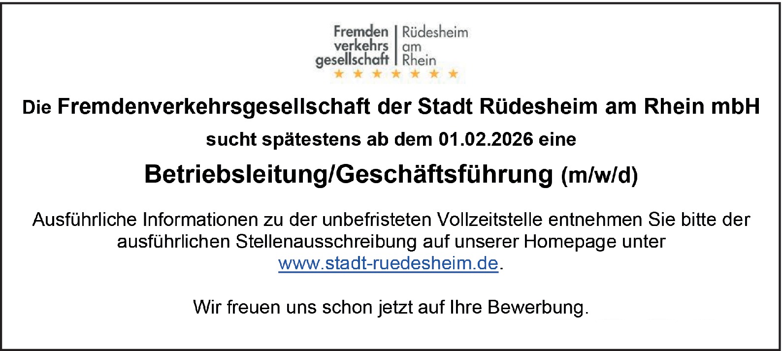 Geschäftsführer m/w/d 