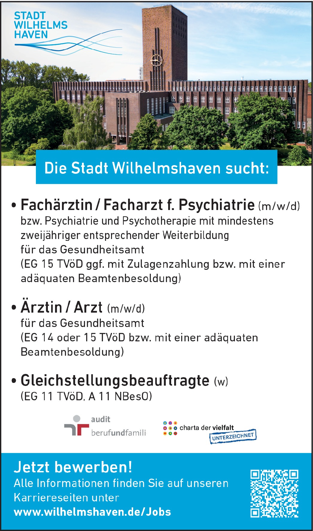  Facharzt | Psychiatrie |Psychotherapie (m/w/d) 