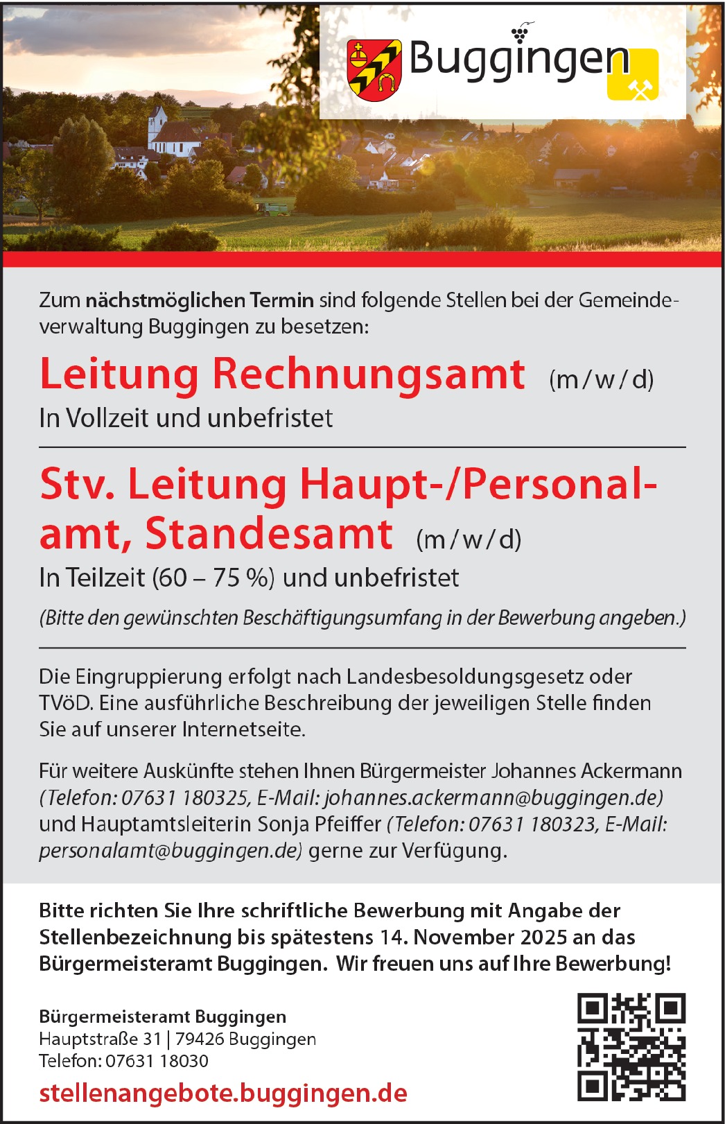 Leitung Rechnungsamt (m/w/d)