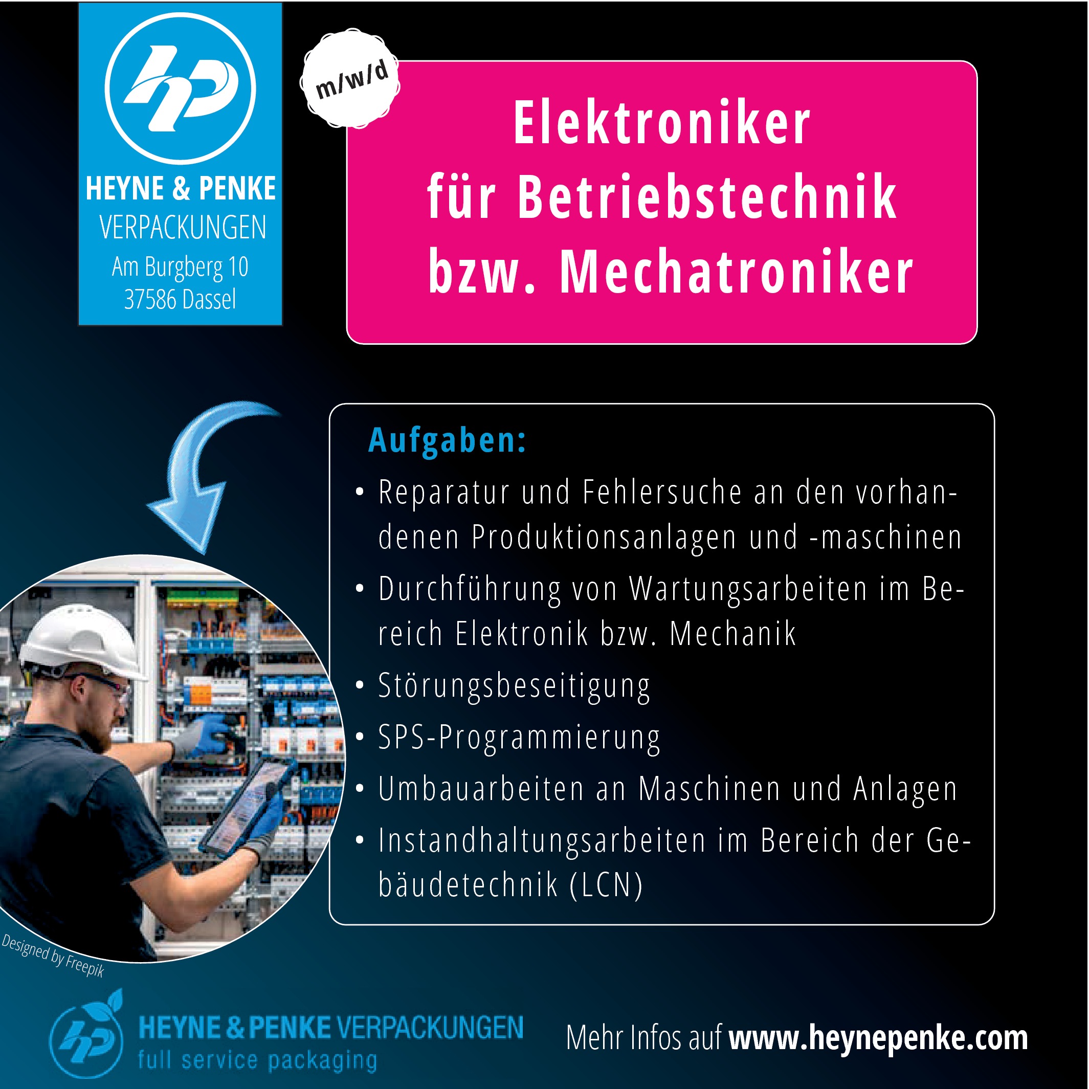 Elektroniker für Betriebstechnik / Mechatroniker m/w/d