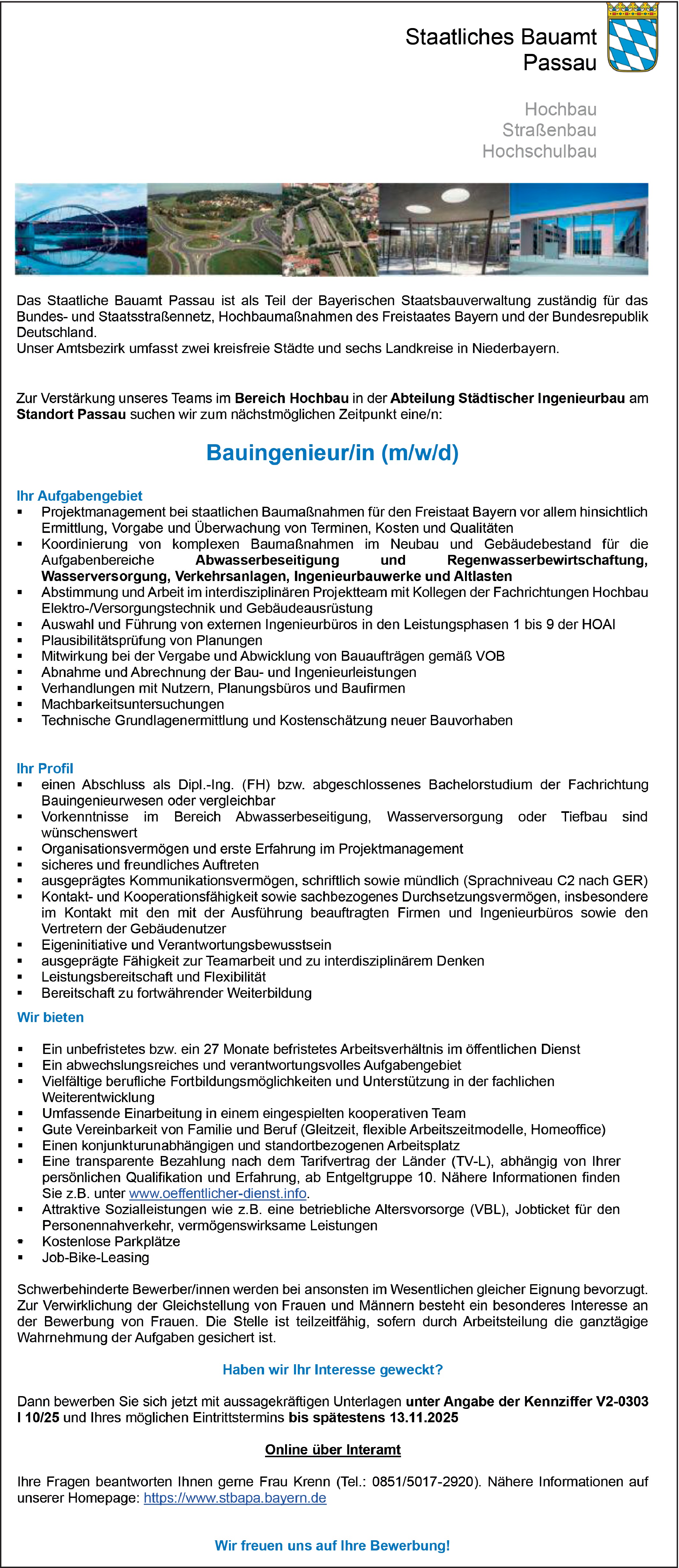 Bauingenieur (m/w/d)