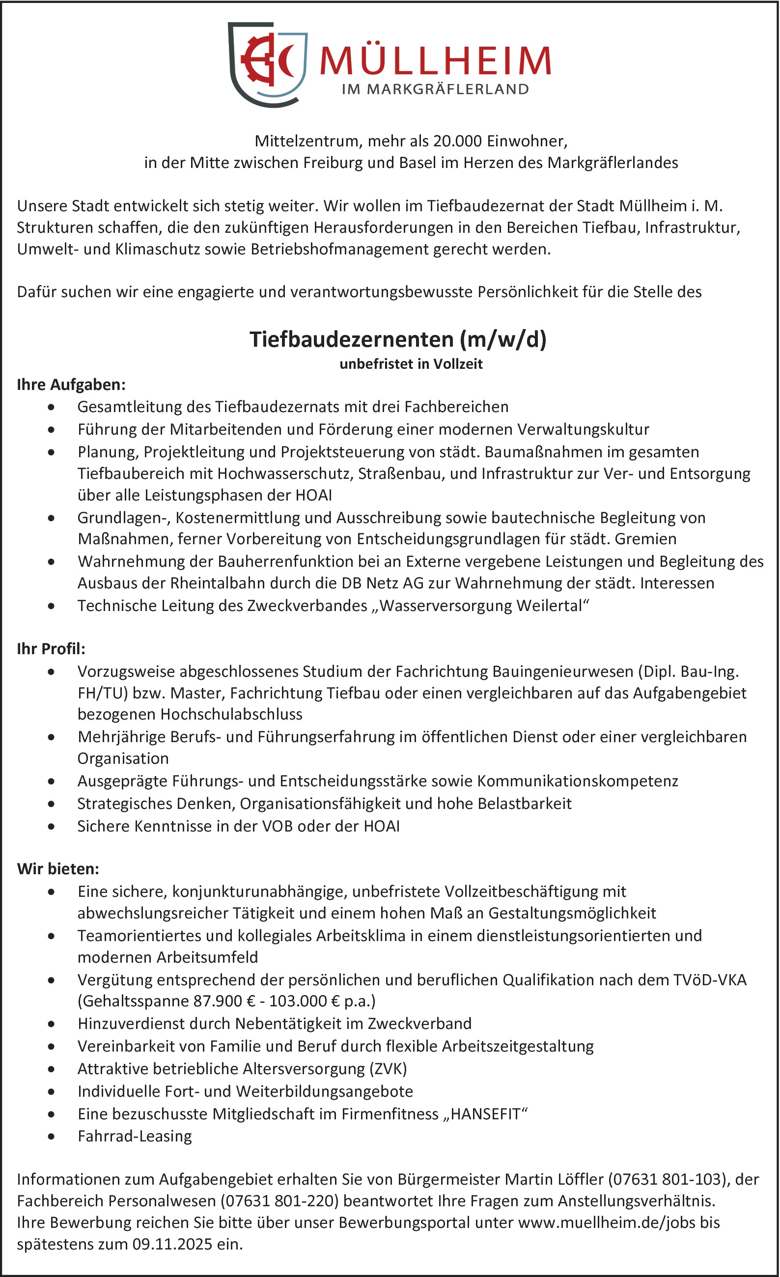 Tiefbauingenieur m/w/d