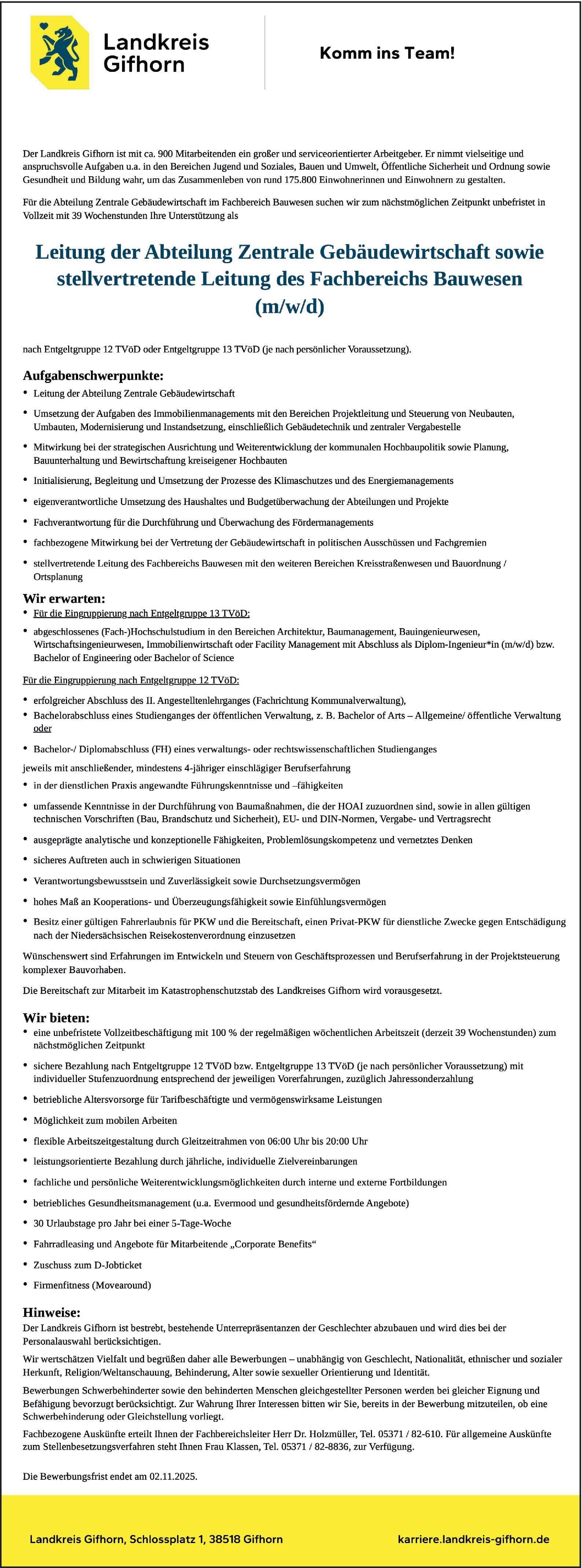Bauingenieur (m/w/d)
