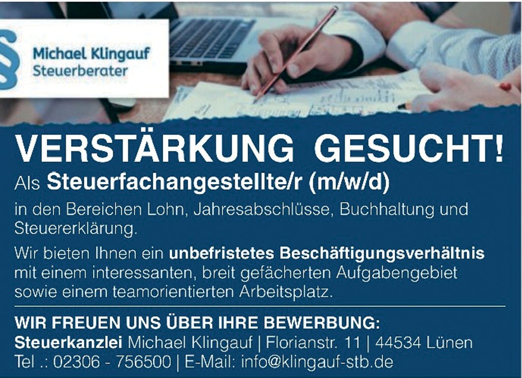Steuerfachangestellte m/w/d