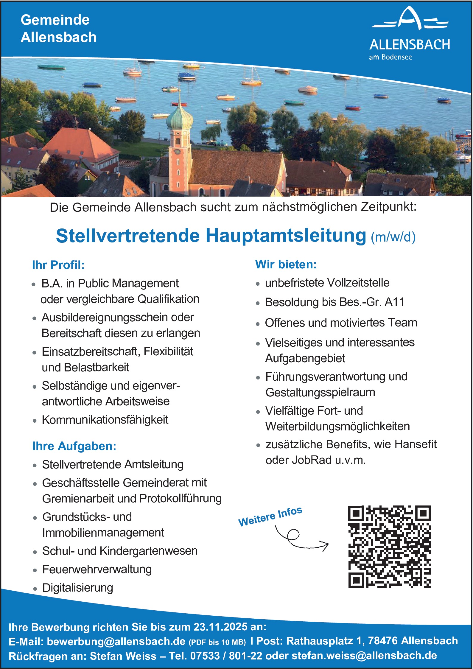 Stellvertetende Hauptamtsleitung (m/w/d)