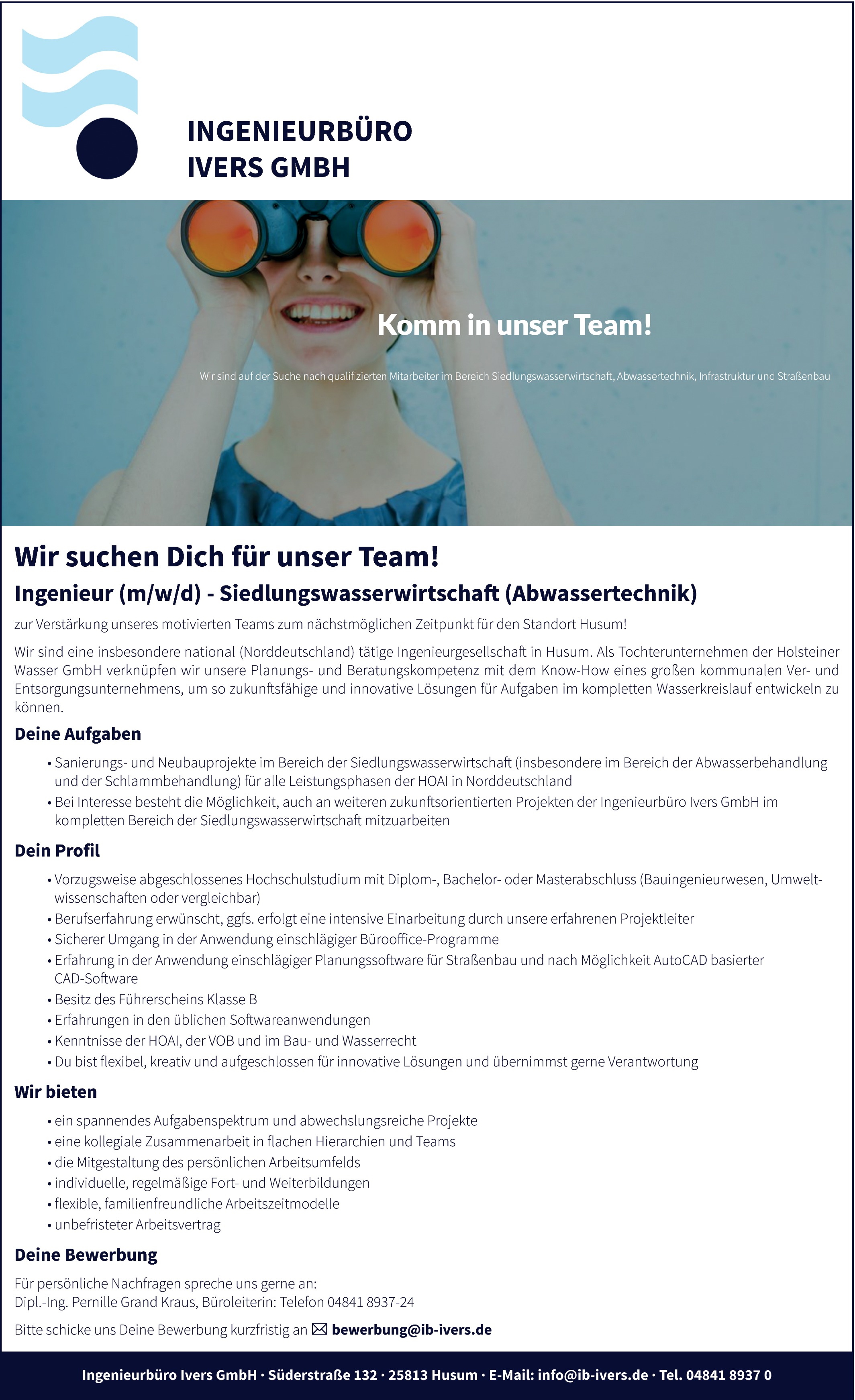 Ingenieur Siedlungswasserwirtschaft (m/w/d)