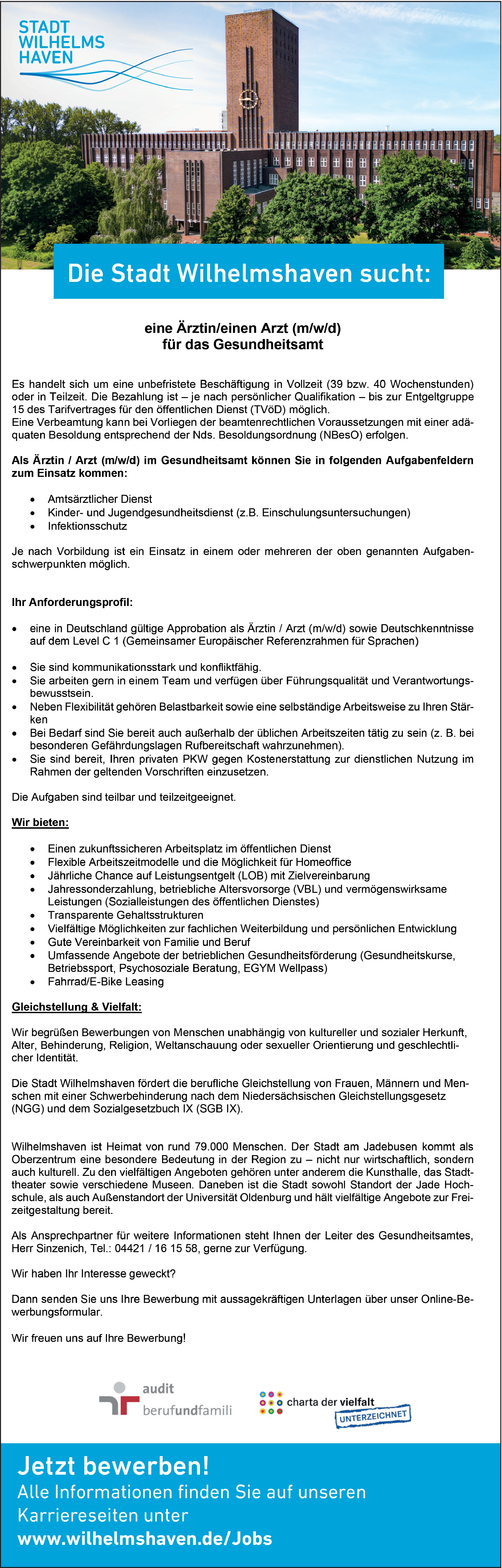 Facharzt Öffentliches Gesundheitswesen (m/w/d)