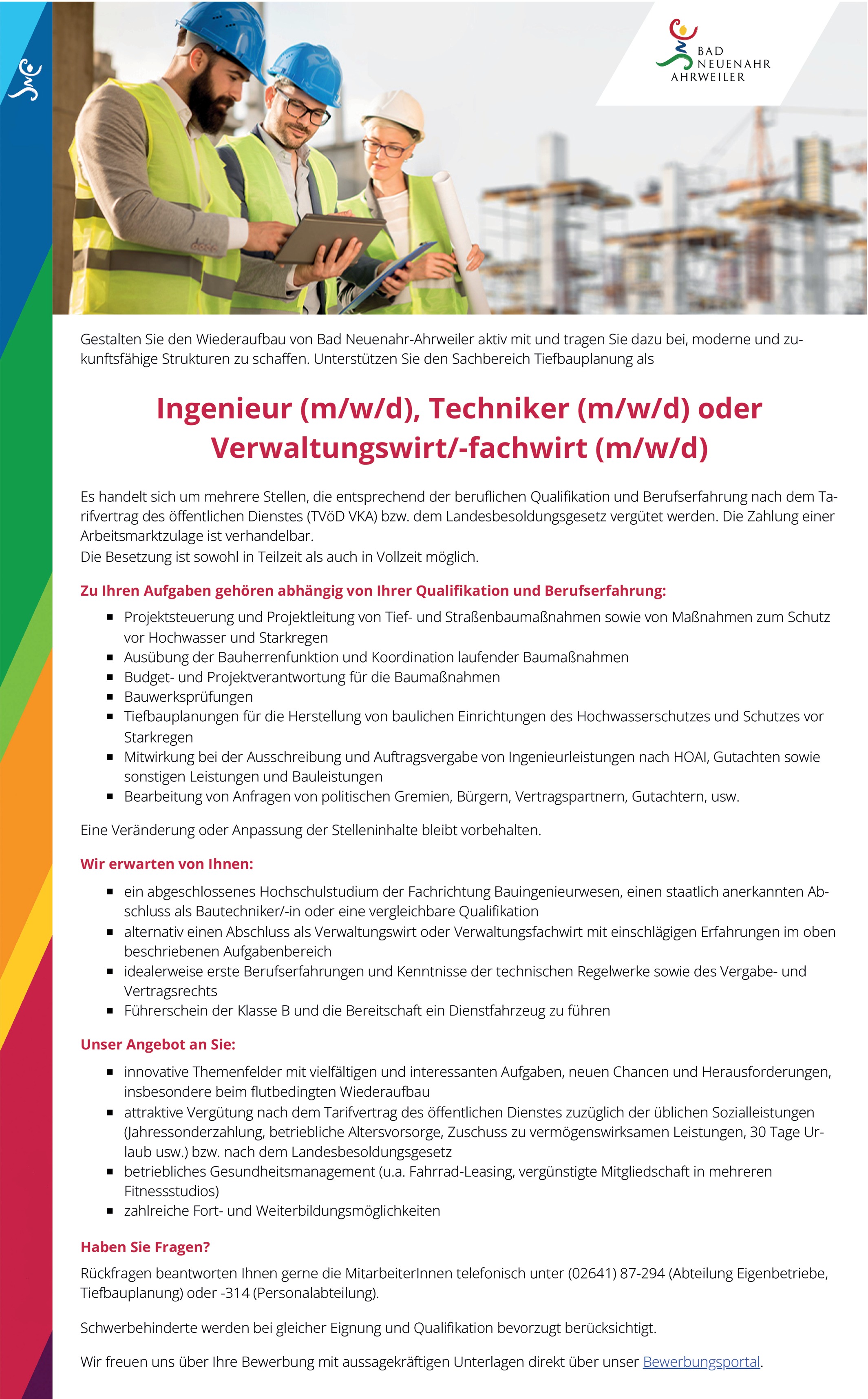 Bauingenieur / Bautechniker m/w/d