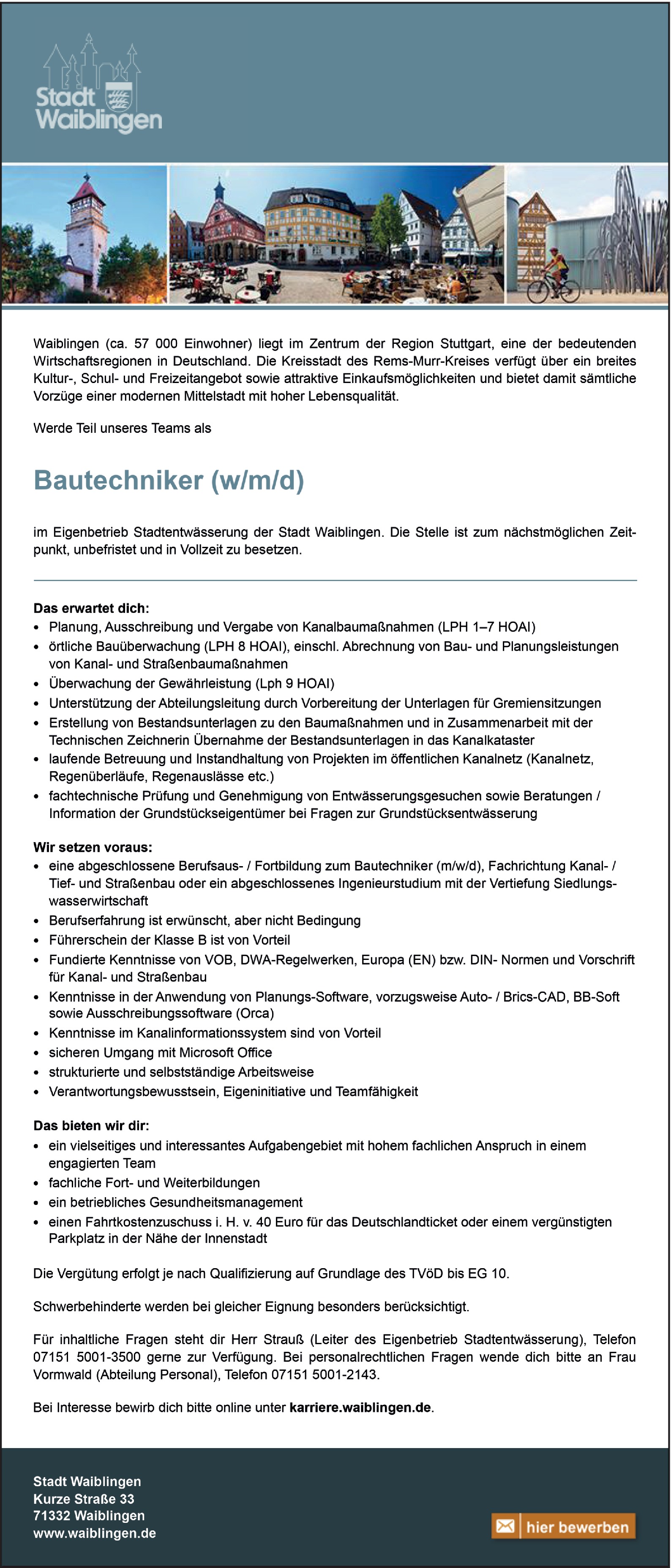 Straßenbautechniker (m/w/d)