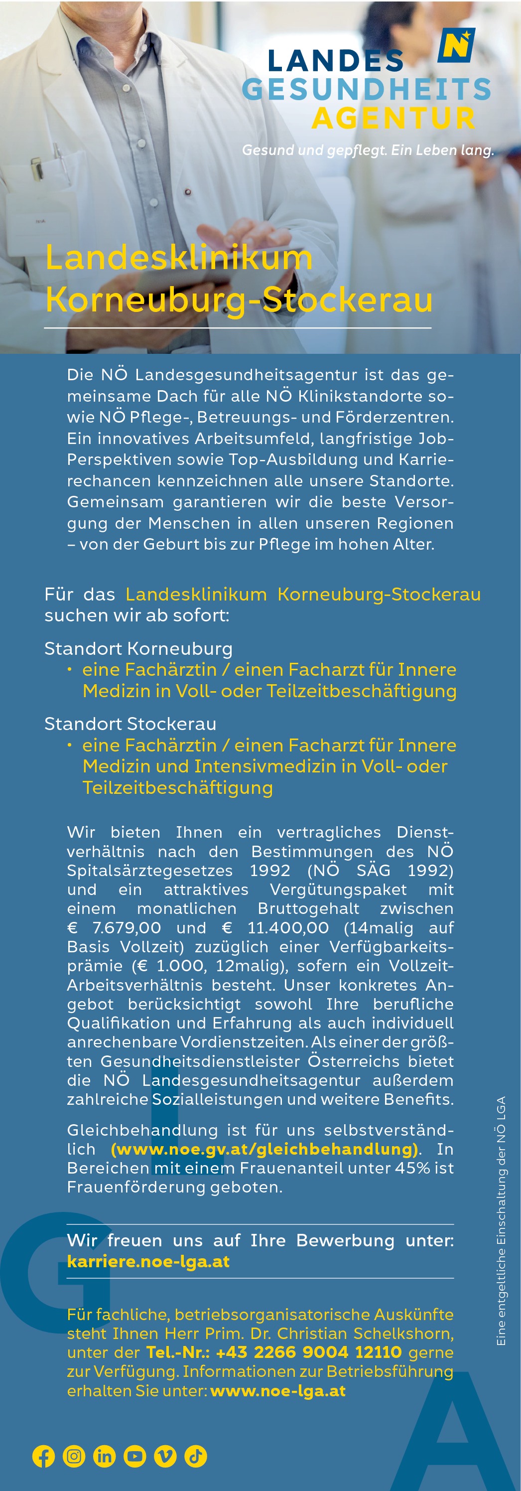Fachärztin/Facharzt für Innere Medizin und Intensivmedizin