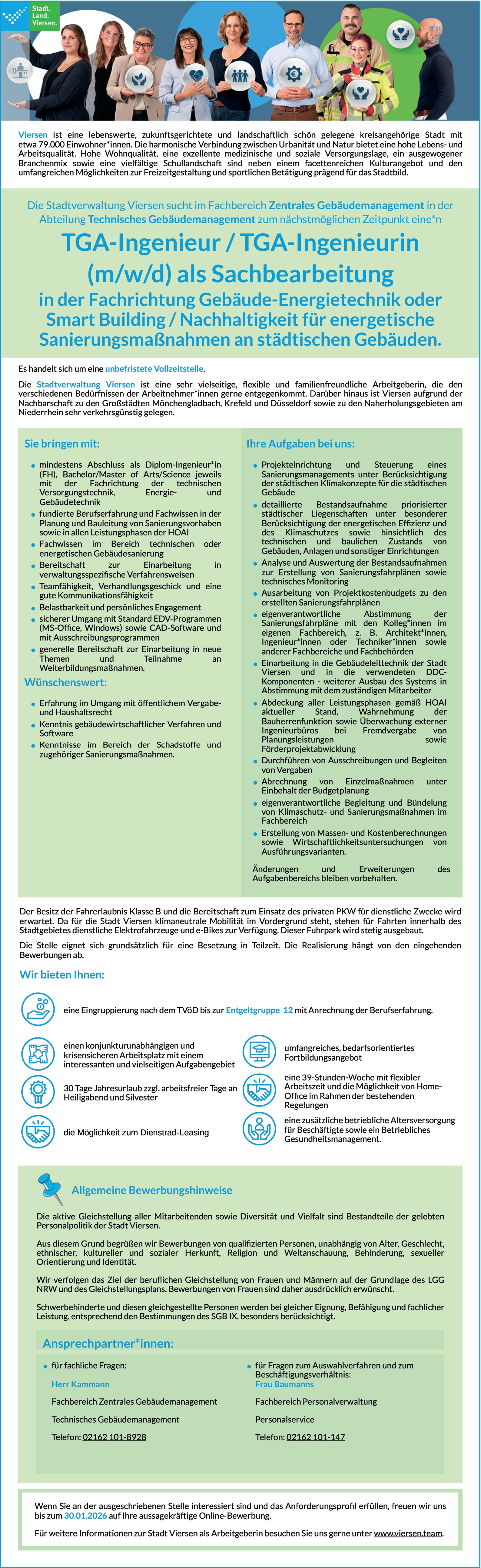 TGA-Ingenieur als Sachbearbeitung (m/w/d)