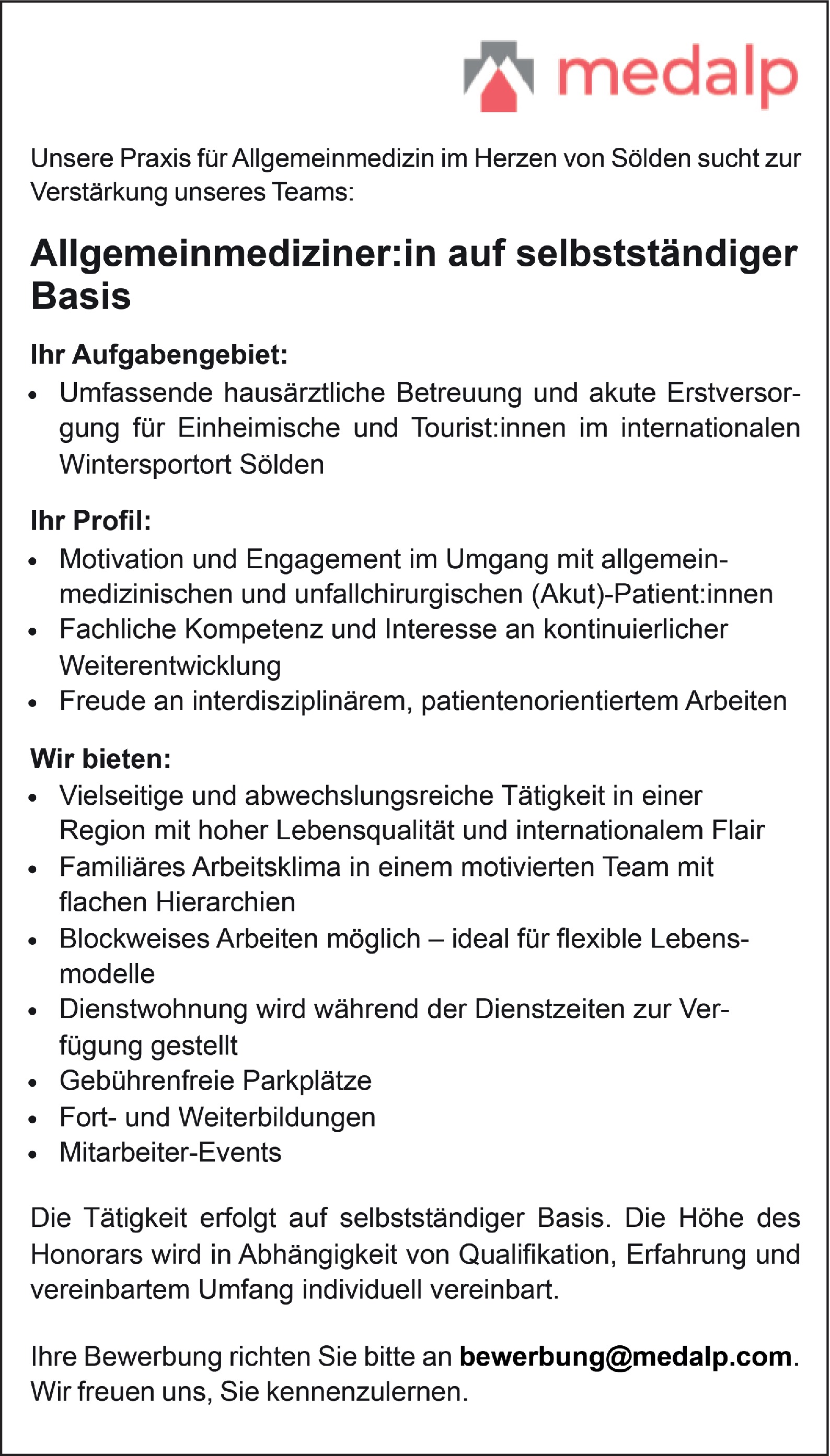 Allgemeinmediziner / Allgemeinmedizinerin