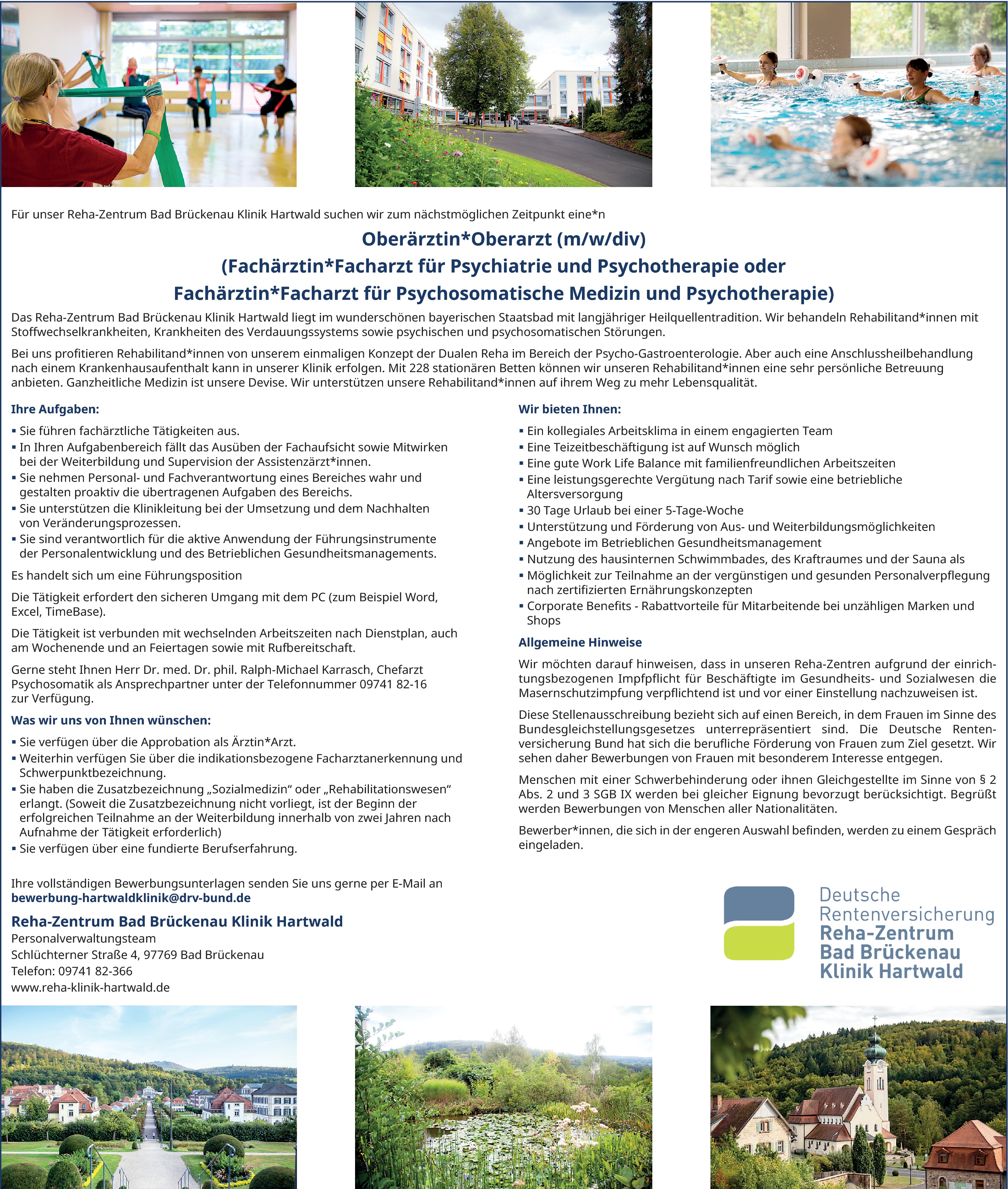 Facharzt Psychiatrie und Psychotherapie (m/w/d)