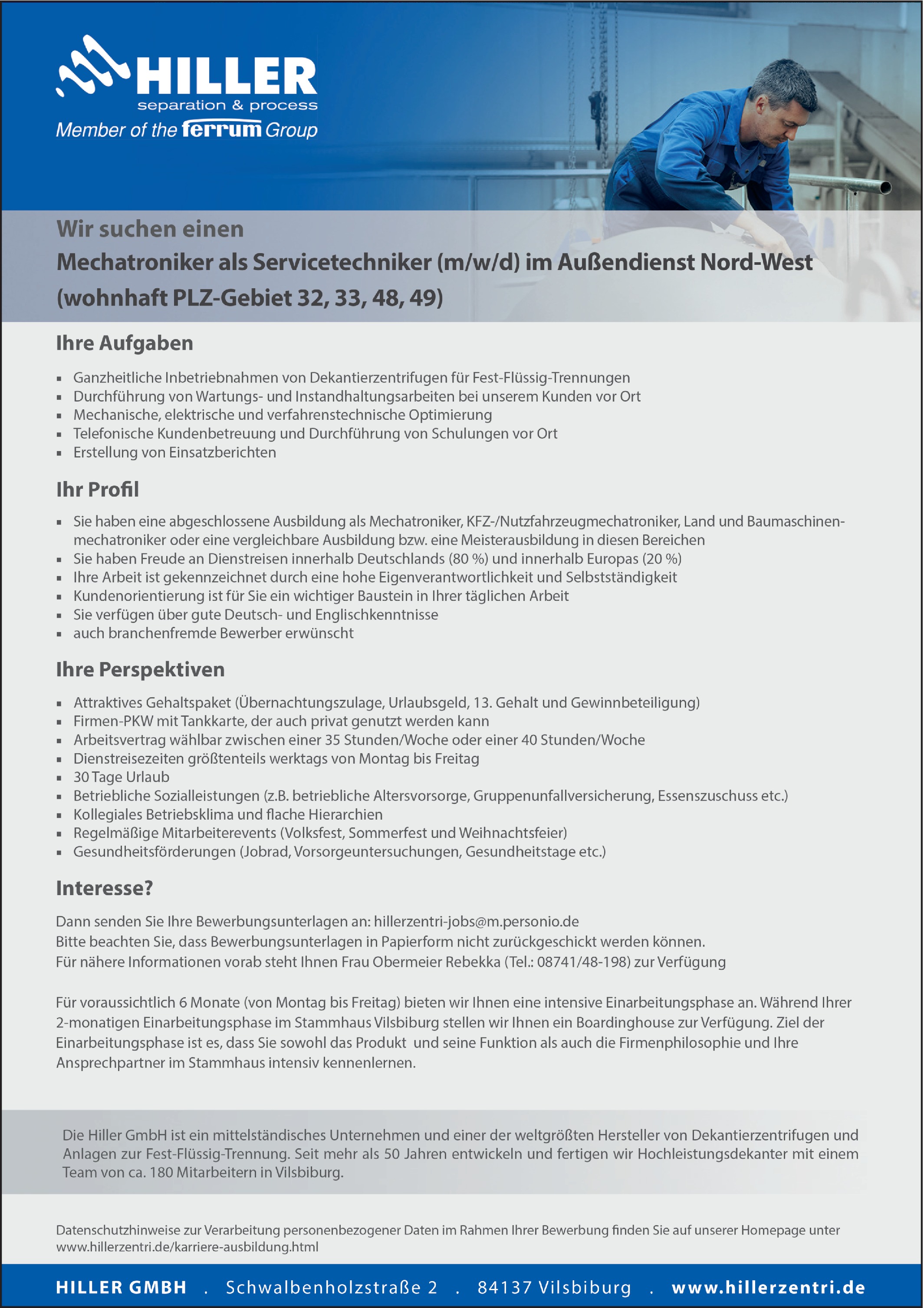 Mechatroniker als Servicetechniker (m/w/d)