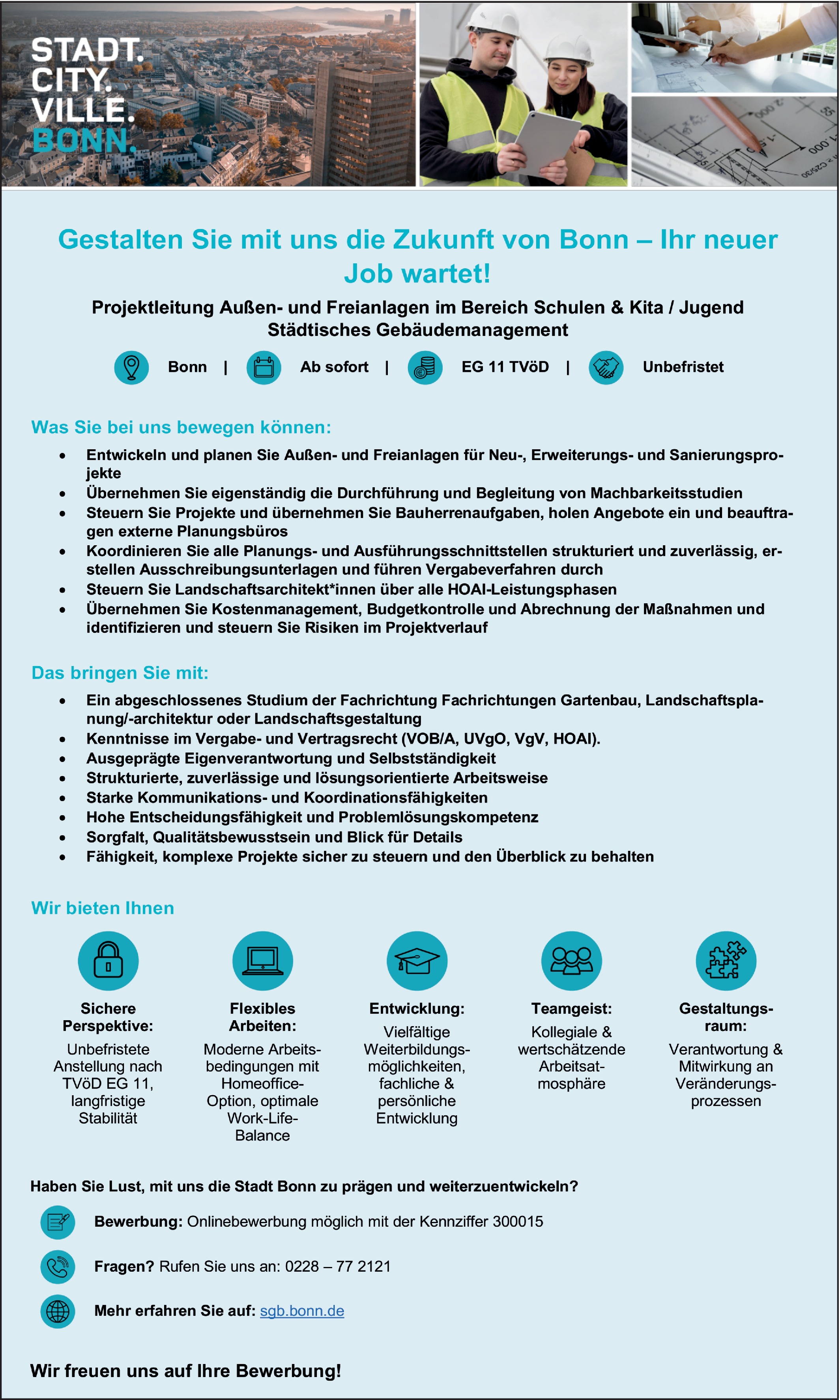 Landschaftsarchitekt/in öffentlicher Dienst