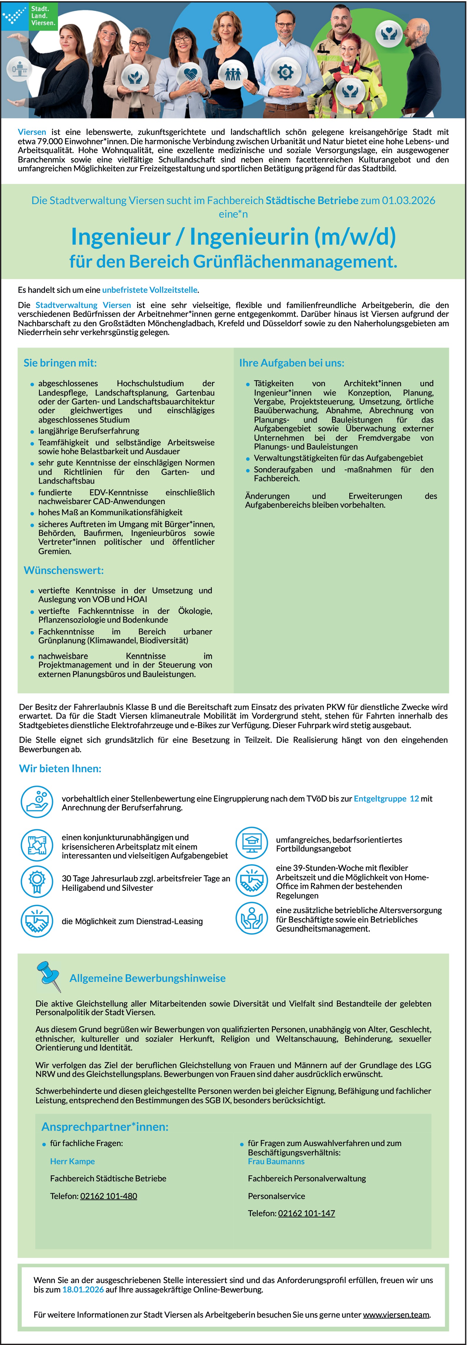 Ingenieur m/w/d Garten- und Landschaftsbauarchitektur 