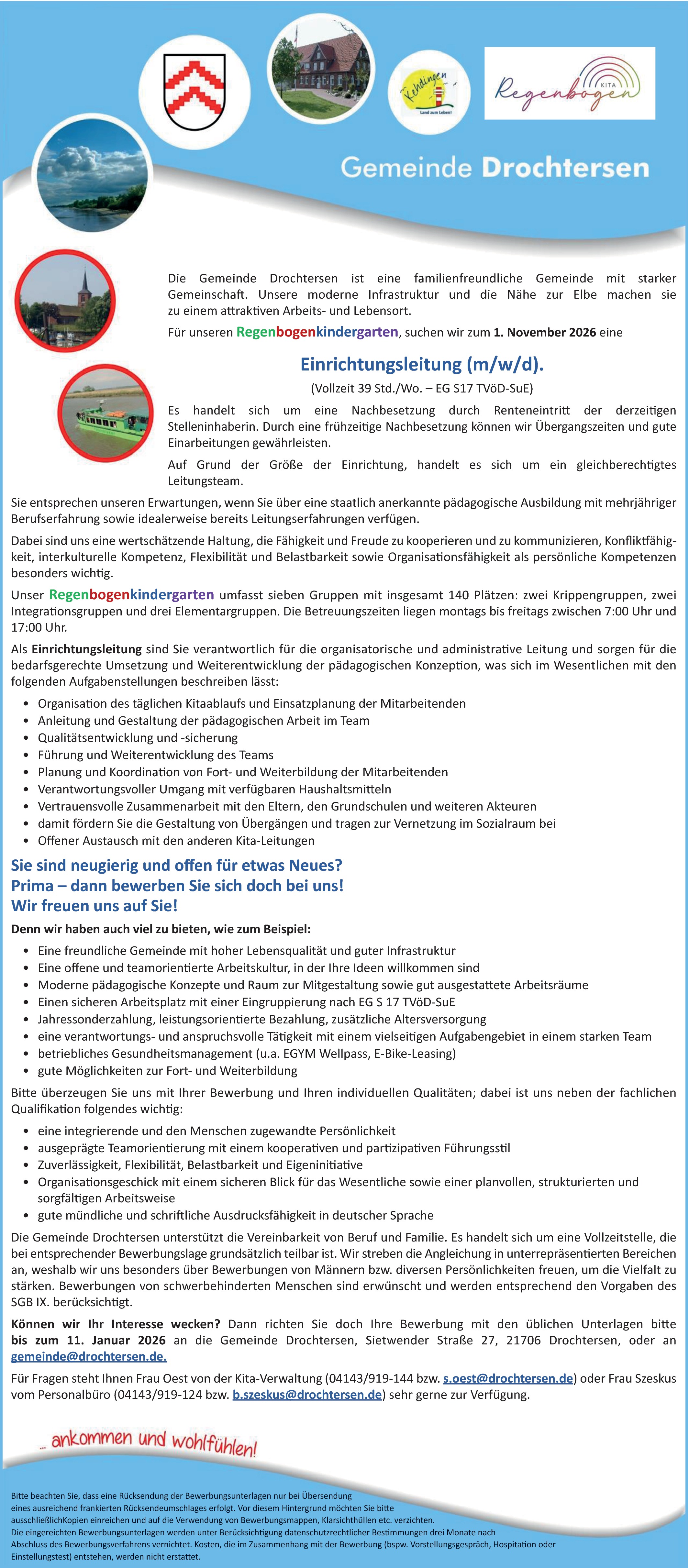 Einrichtungsleitung  m/w/d Kiga