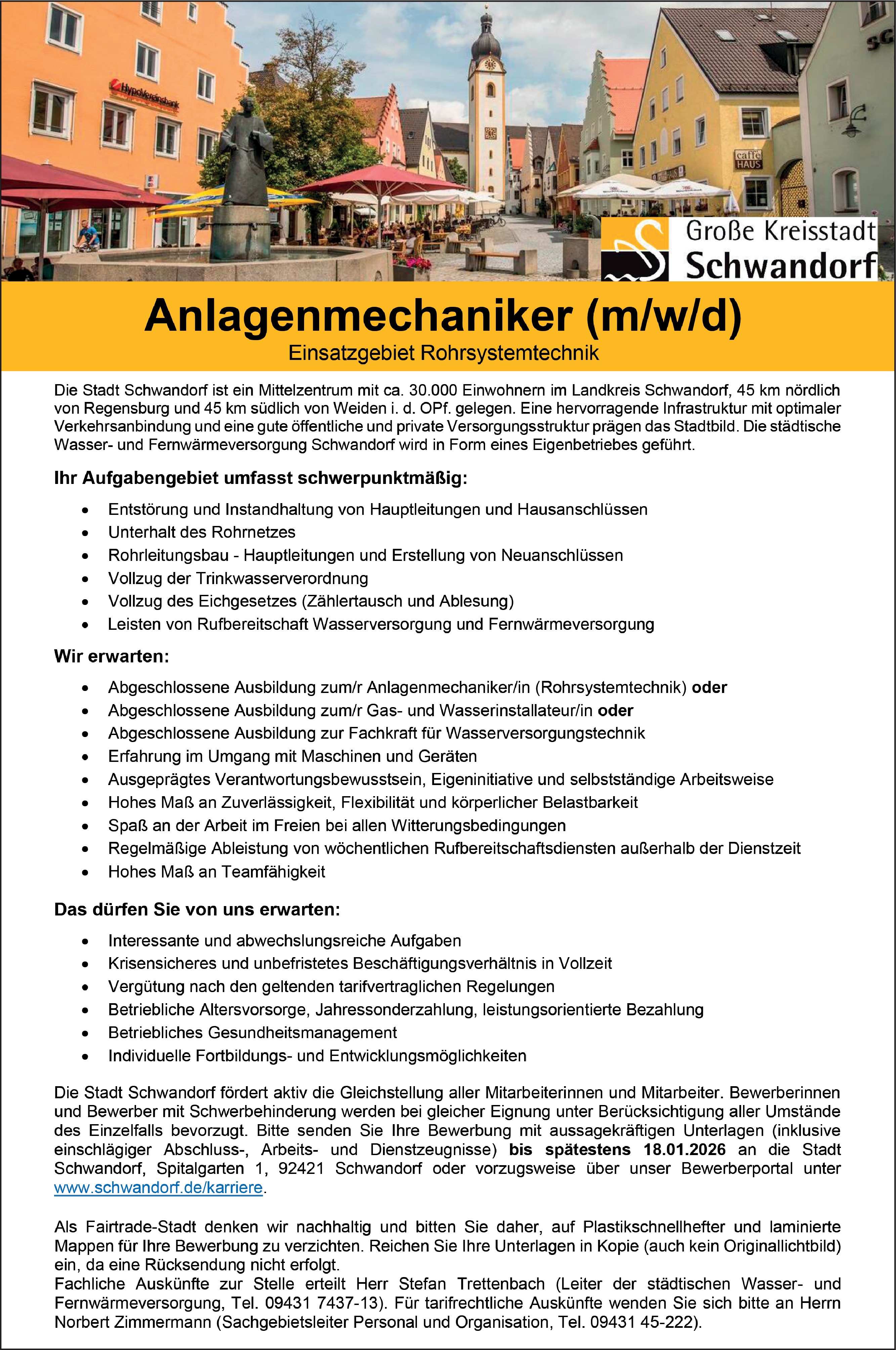 Anlagenmechaniker (m/w/d)