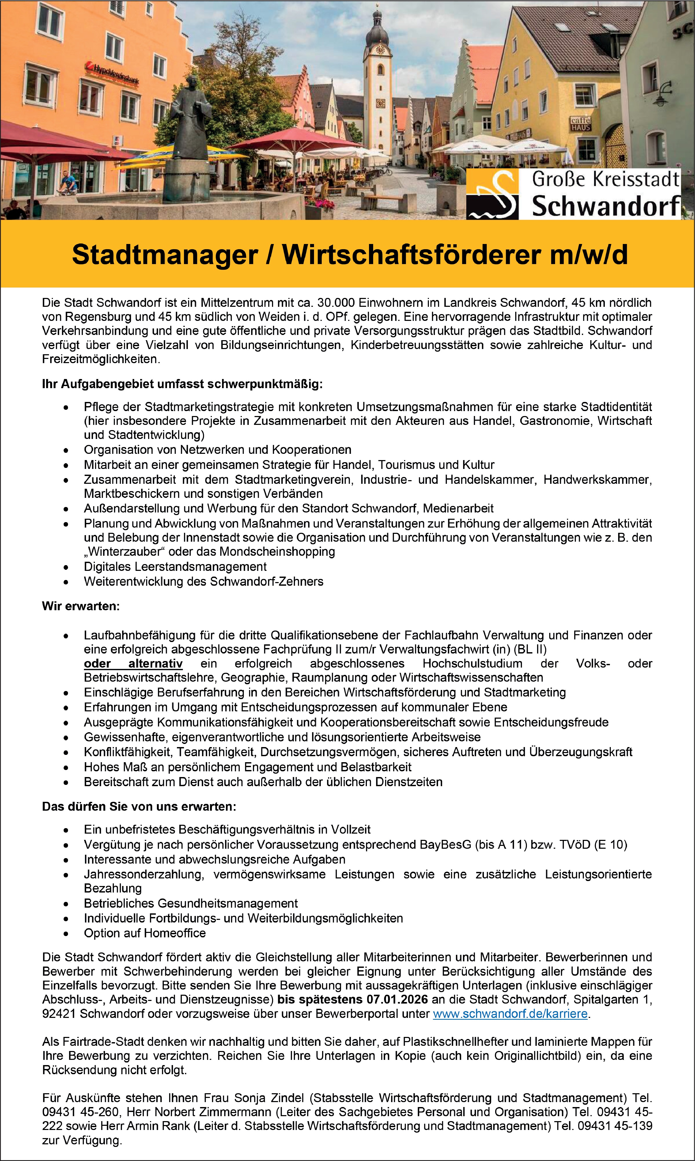 Diplom-Verwaltungswirt / Wirtschaftsförderer (m/w/d)