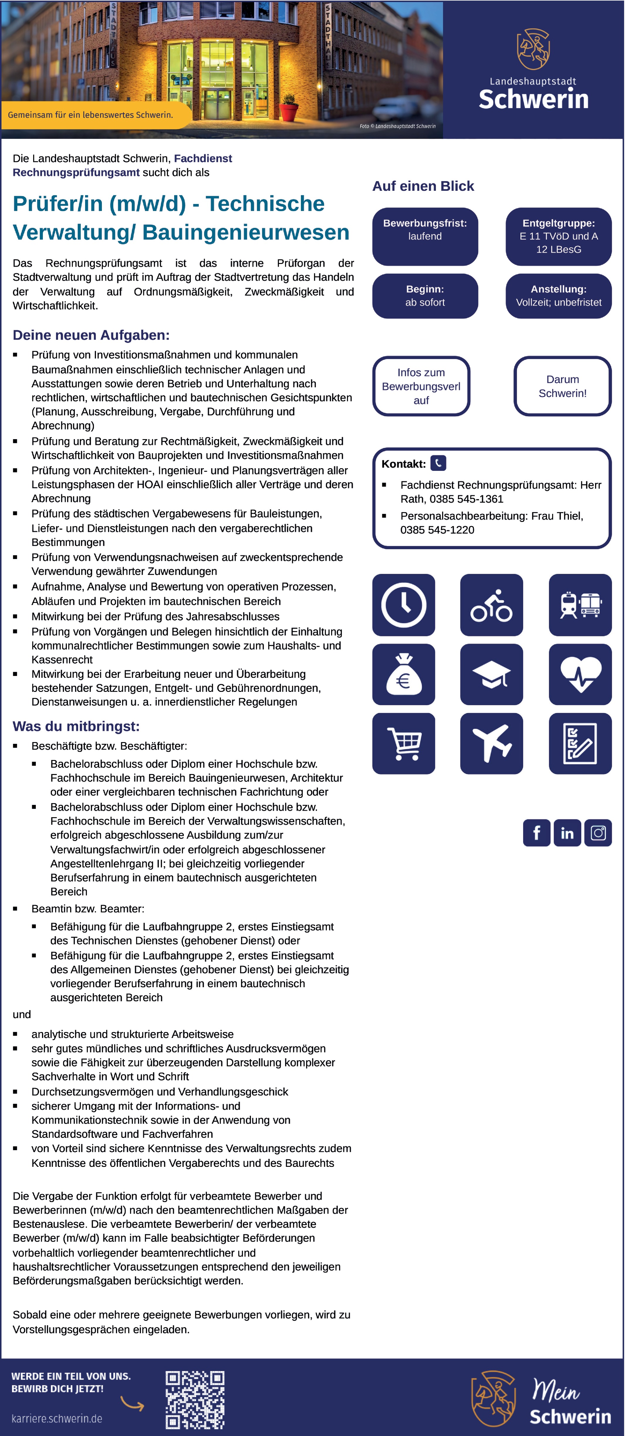 Bauingenieur/in öffentlicher Dienst