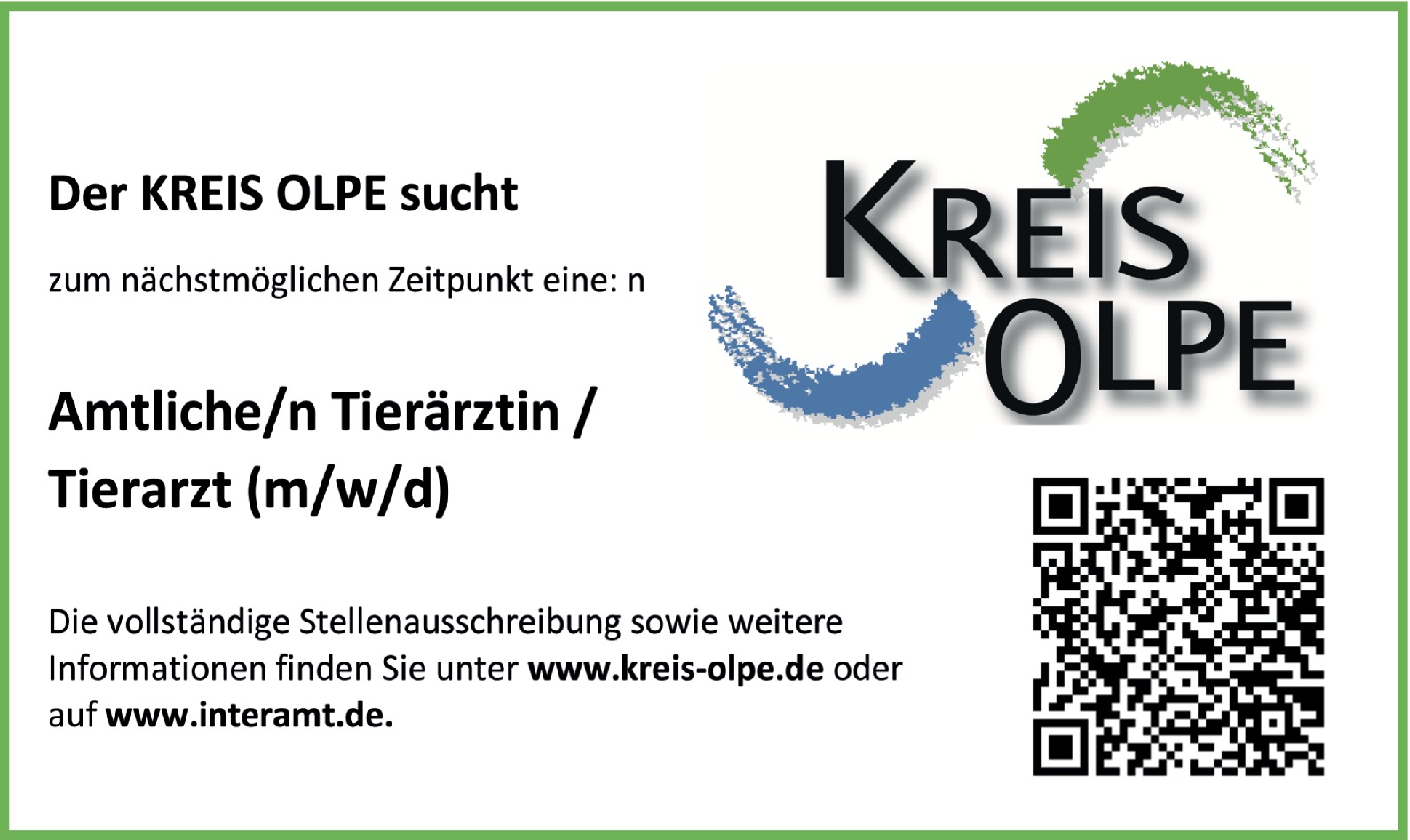 Amtlicher Tierarzt (m/w/d)