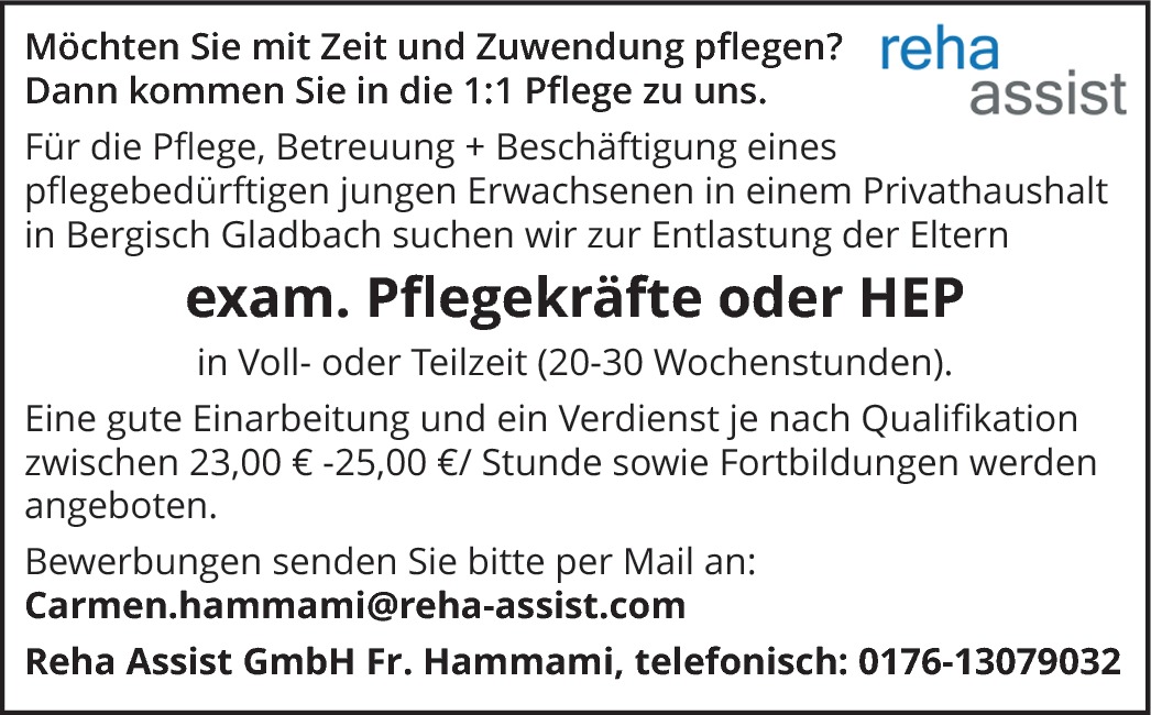 Pflegefachkraft m/w/d