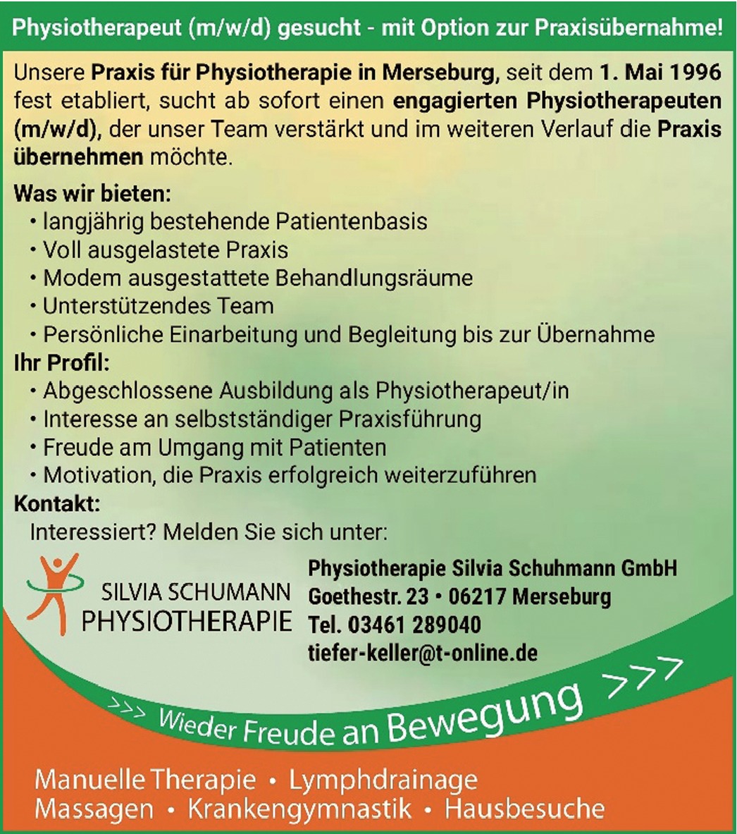 Physiotherapeut m/w/d