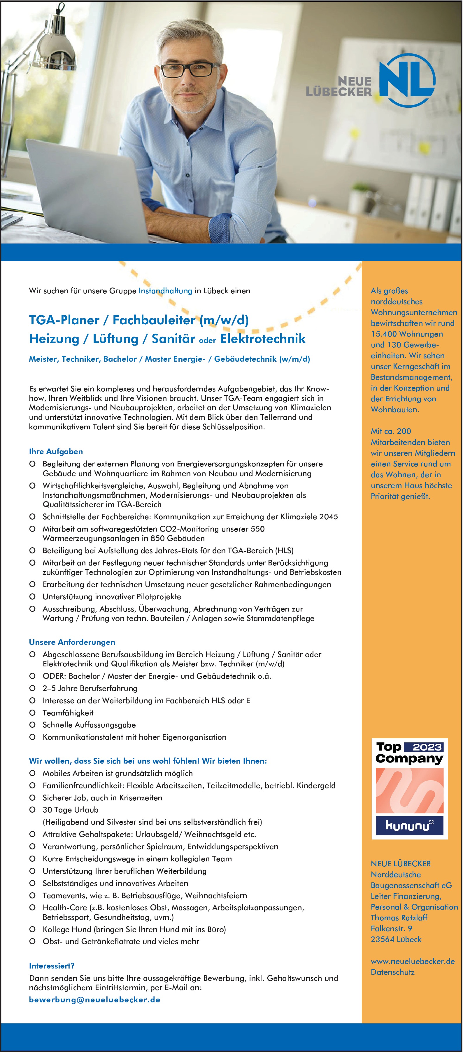 TGA-Planer / Fachbauleiter (m/w/d)