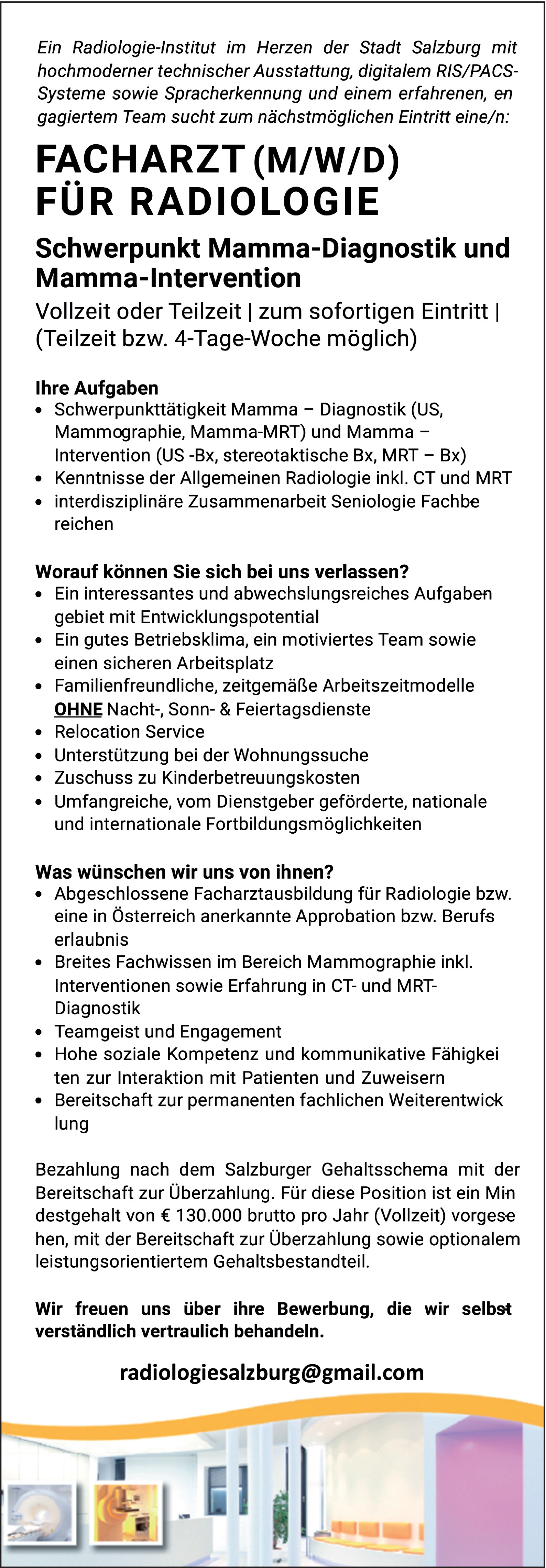 Facharzt / Fachärztin für Radiologie