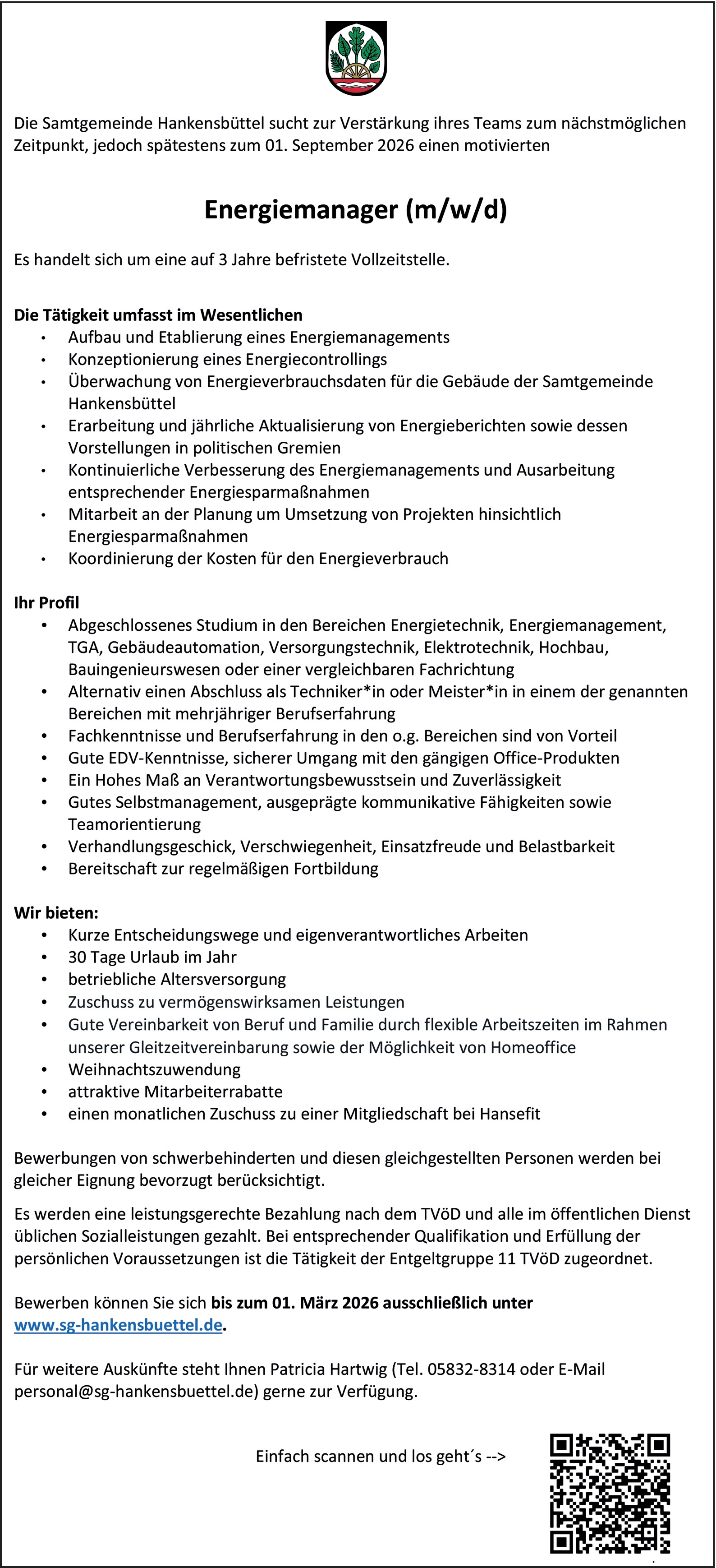 Energiemanager / Energietechniker (m/w/d)