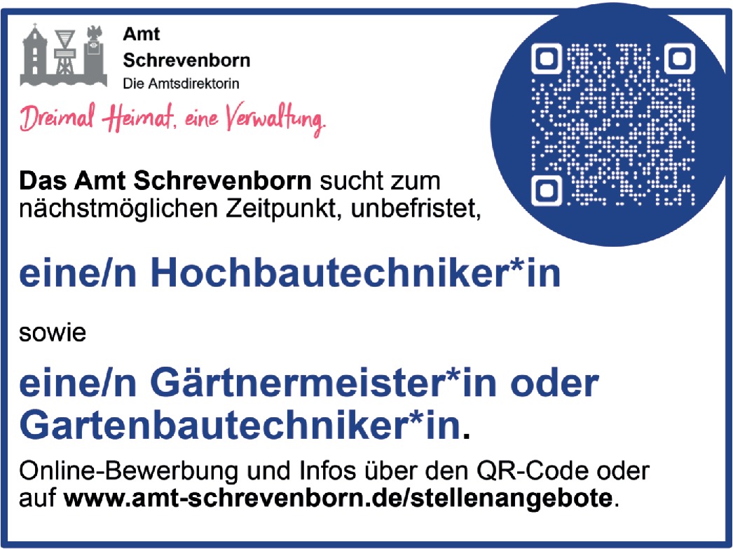 Hochbautechniker*in, Gärtnermeister*in oder eine/n Gartenbautechniker*in