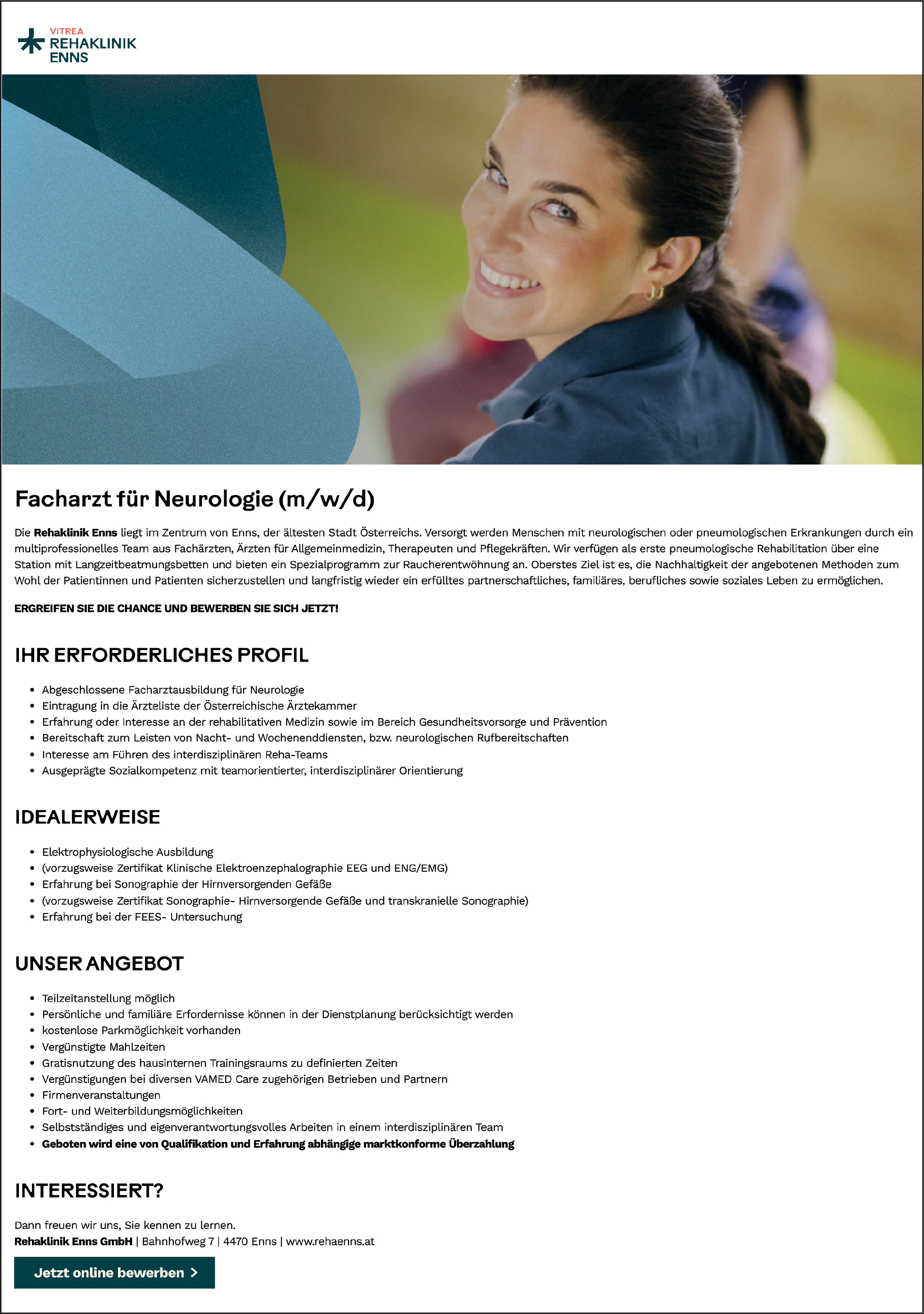 Facharzt / Fachärztin für Neurologie