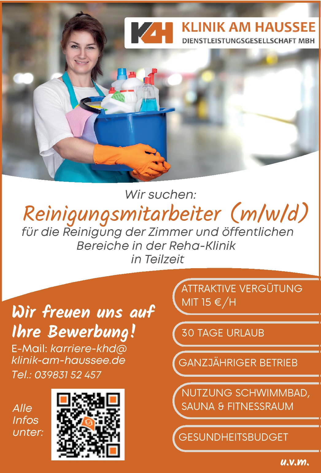 Reinigungsmitarbeiter m/w/d