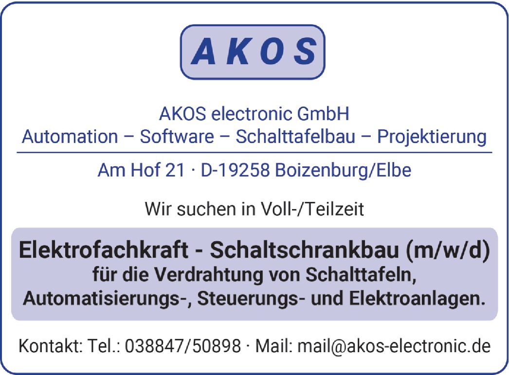 Elektrofachkraft - Schaltschrankbau m/w/d