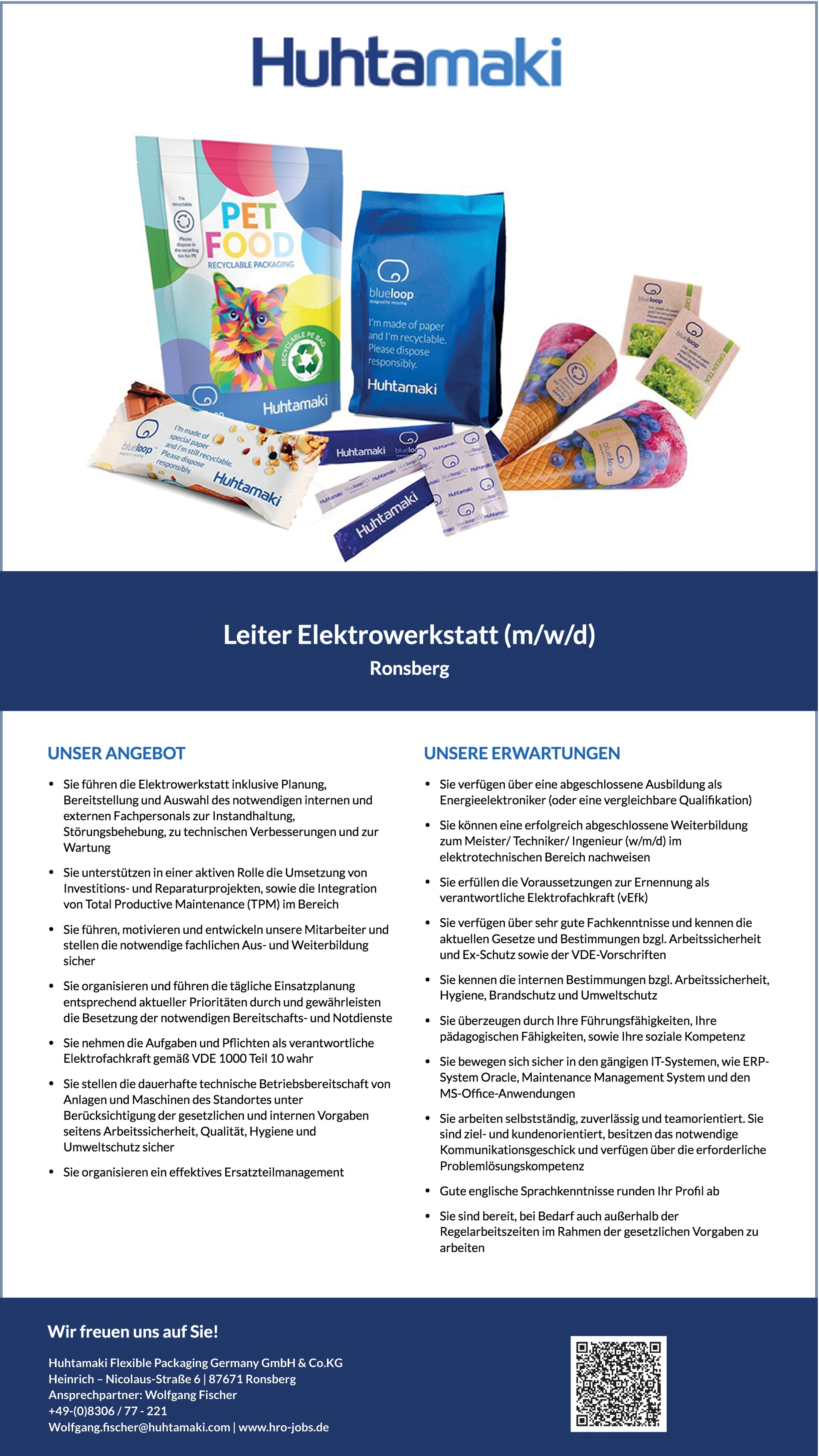 Ingenieur Elektrotechnik m/w/d