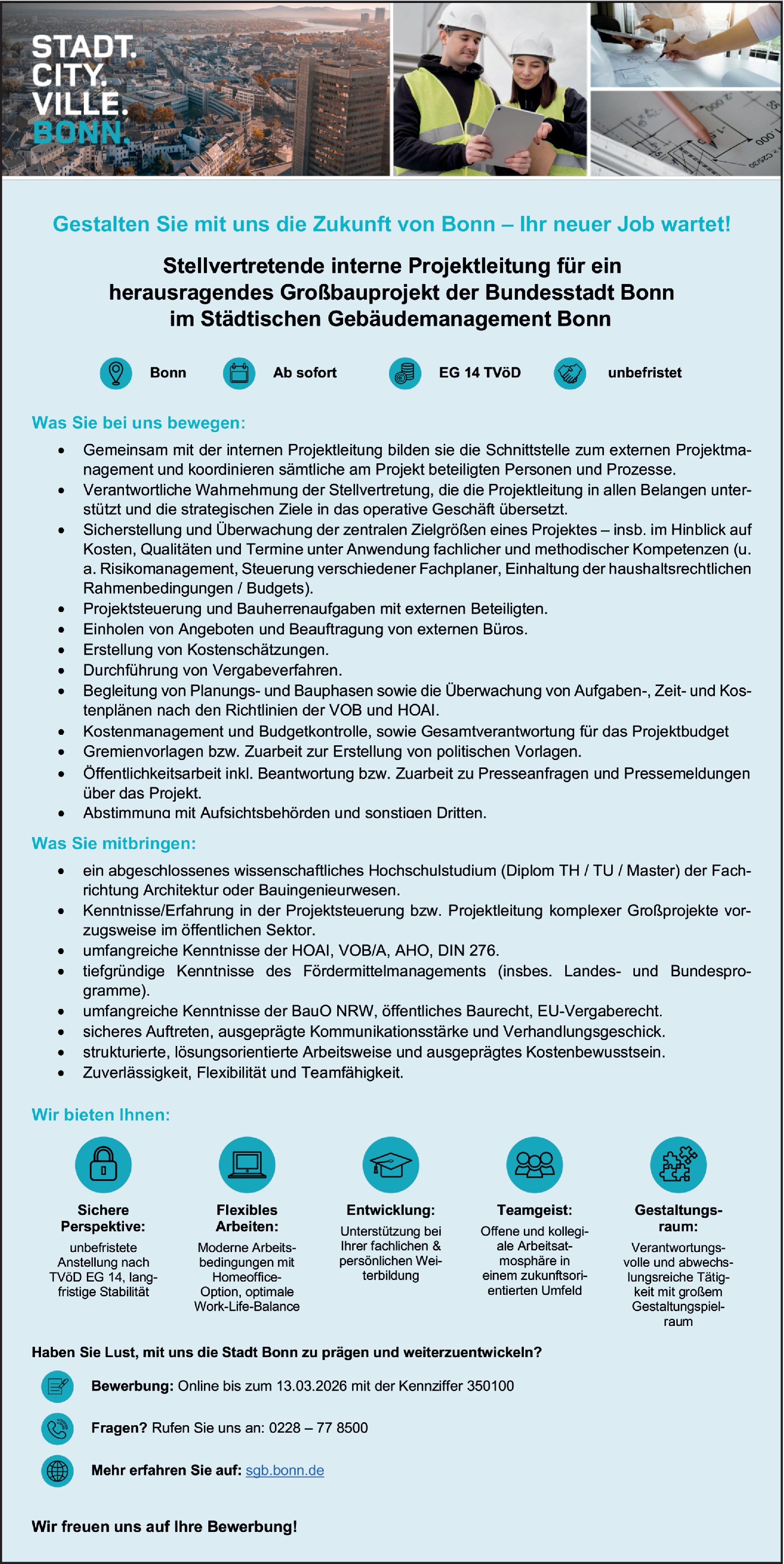 Projektleiter/in öffentlicher Dienst